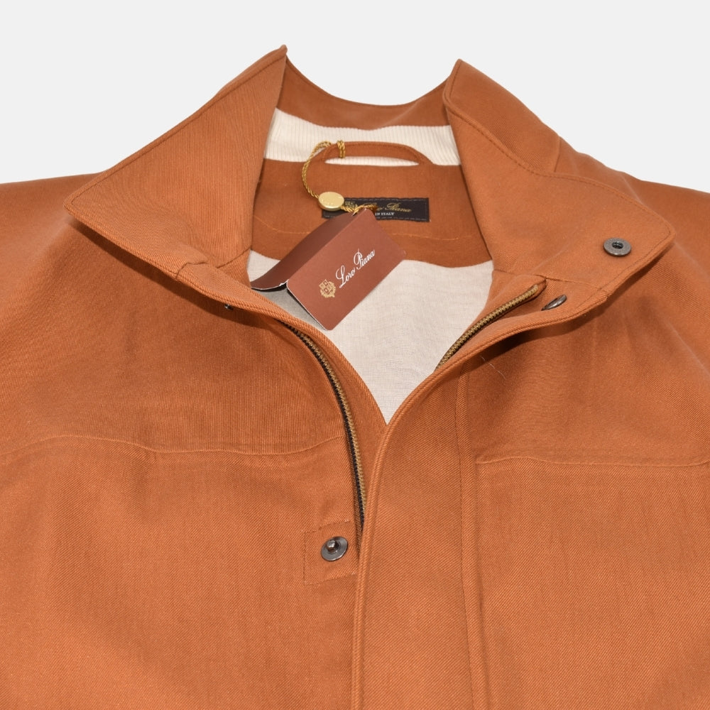 Terracotta Vest made of Silk (M)