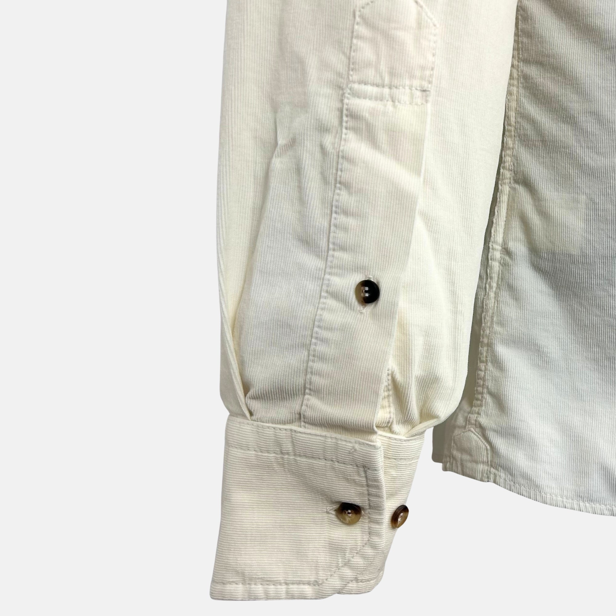 Off-White Corduroy Shirt made of Cotton (XS)