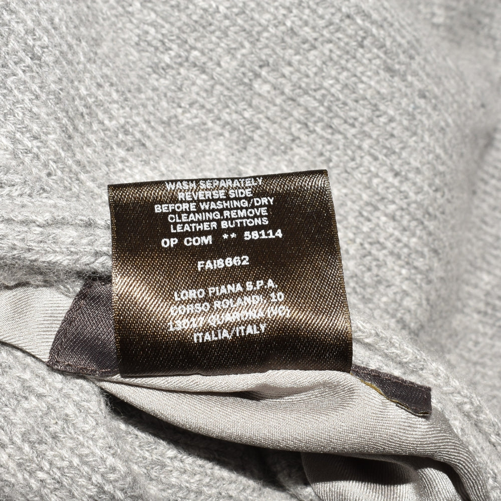 Gray Reversible Coat made of Baby Cahmere (M)