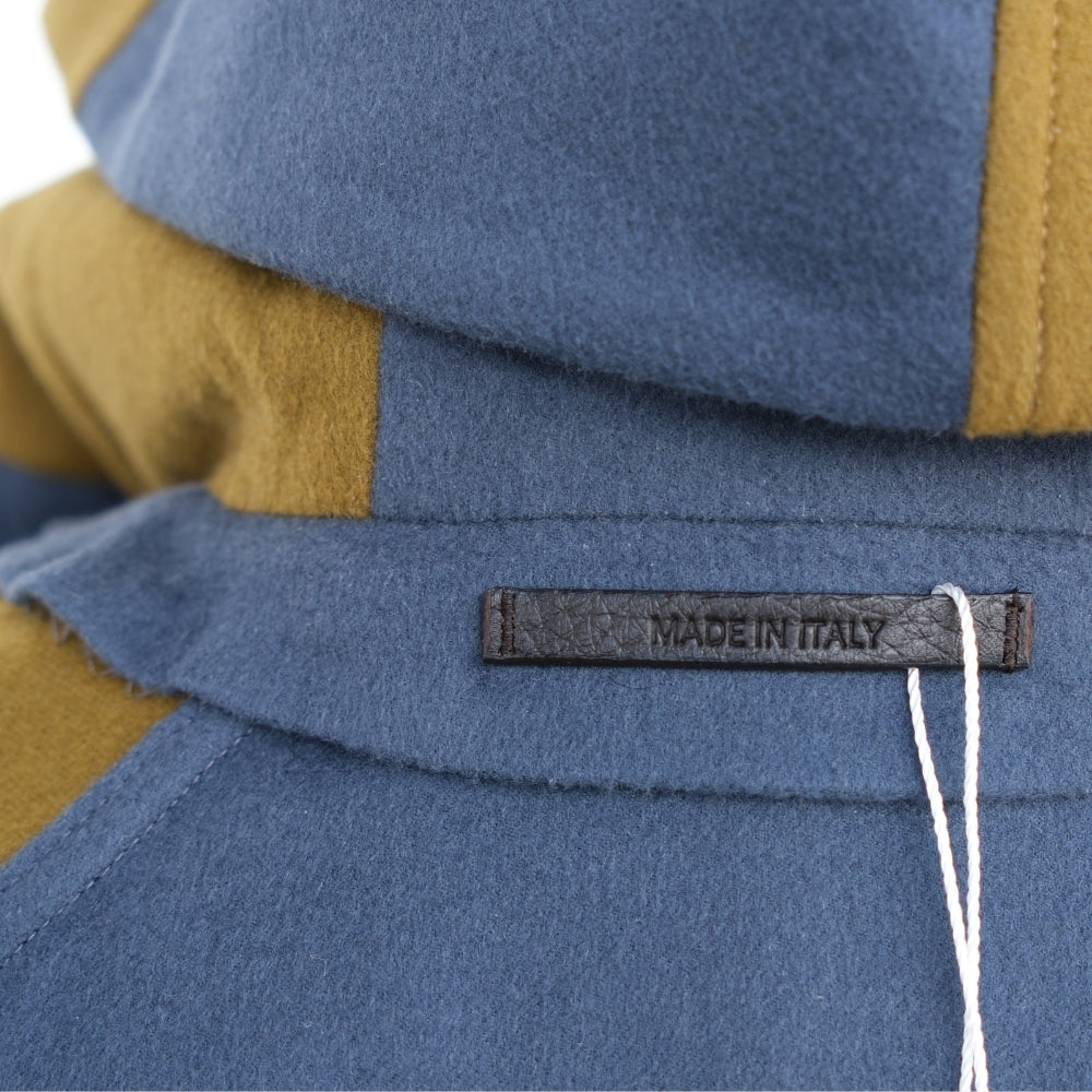 Bi-Color Cashmere Hoodie Jacket (L)