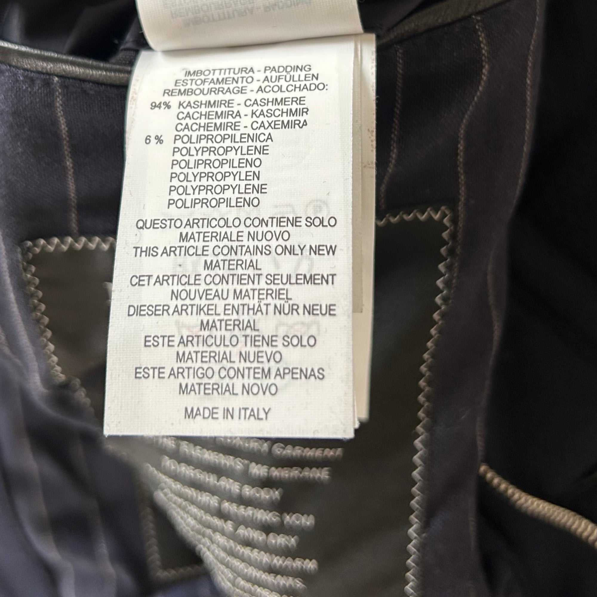 Navy  Parka made of Baby Cashmere (EU 50)