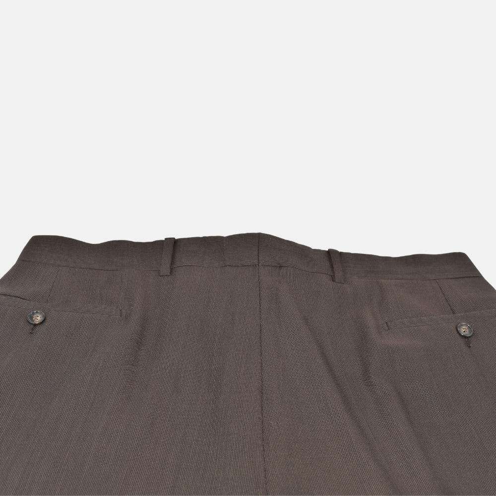 Brown Striped Suit made of Virgin Wool (EU 50)