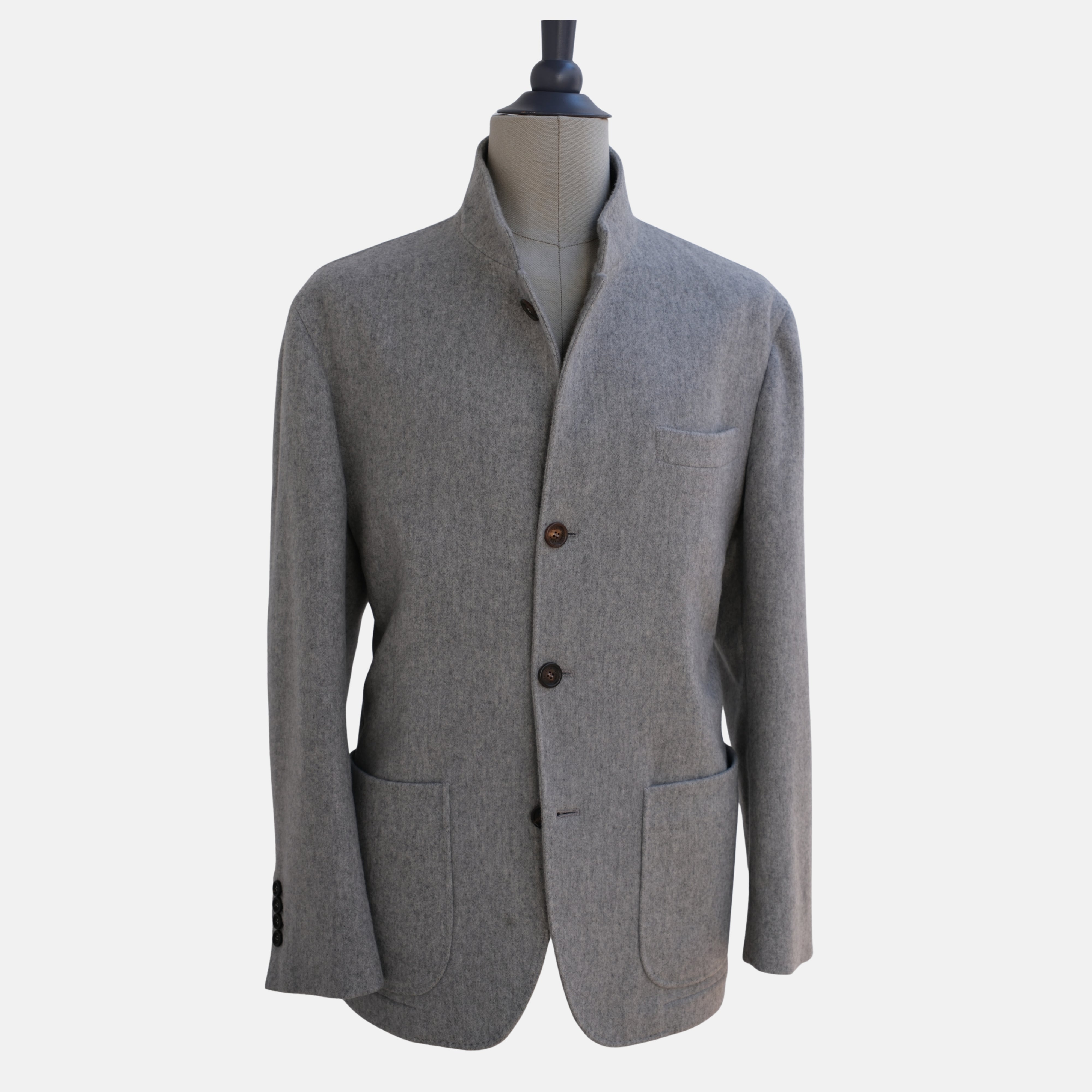 Grey Thick Cashmere Jacket (XXL)