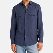 Blue Hemp Shirt (M)