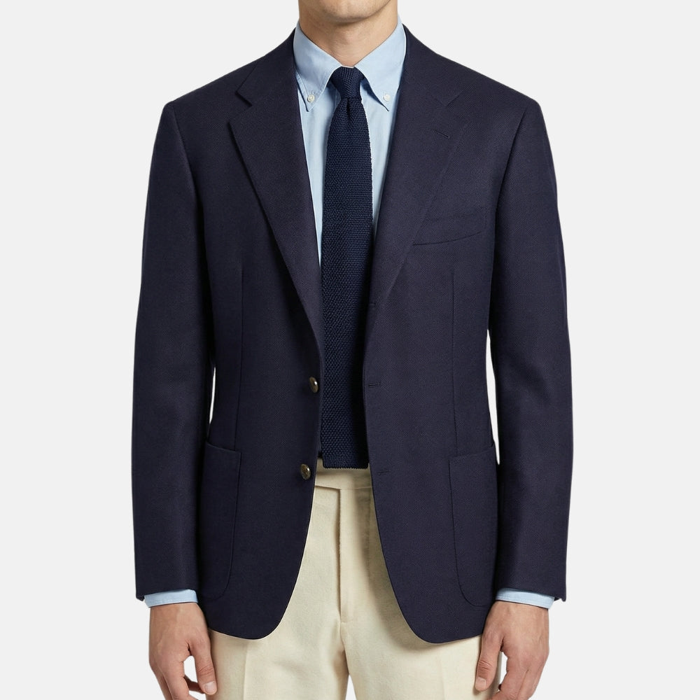 Marineblauer Kaschmir-Blazer (EU 54)