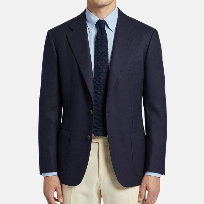 Marineblauer Kaschmir-Blazer (EU 54)