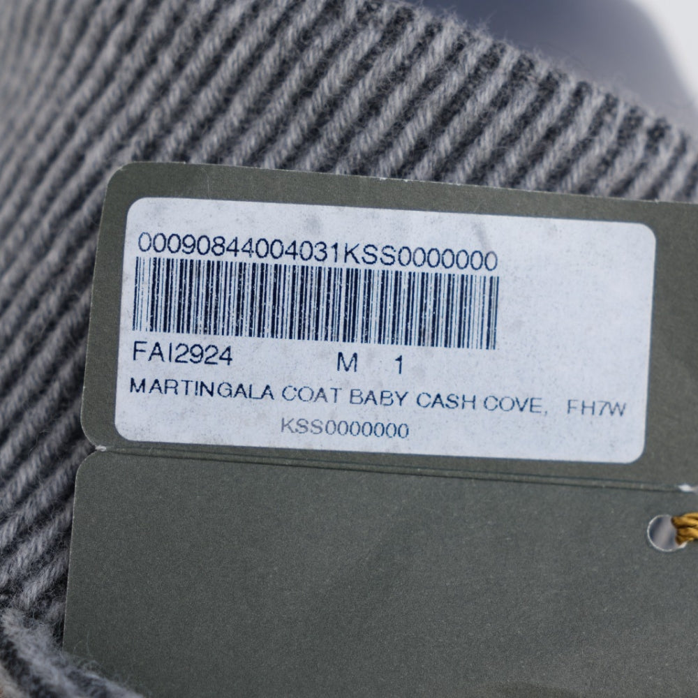Grey Cashmere Coat "Martingala" (M)