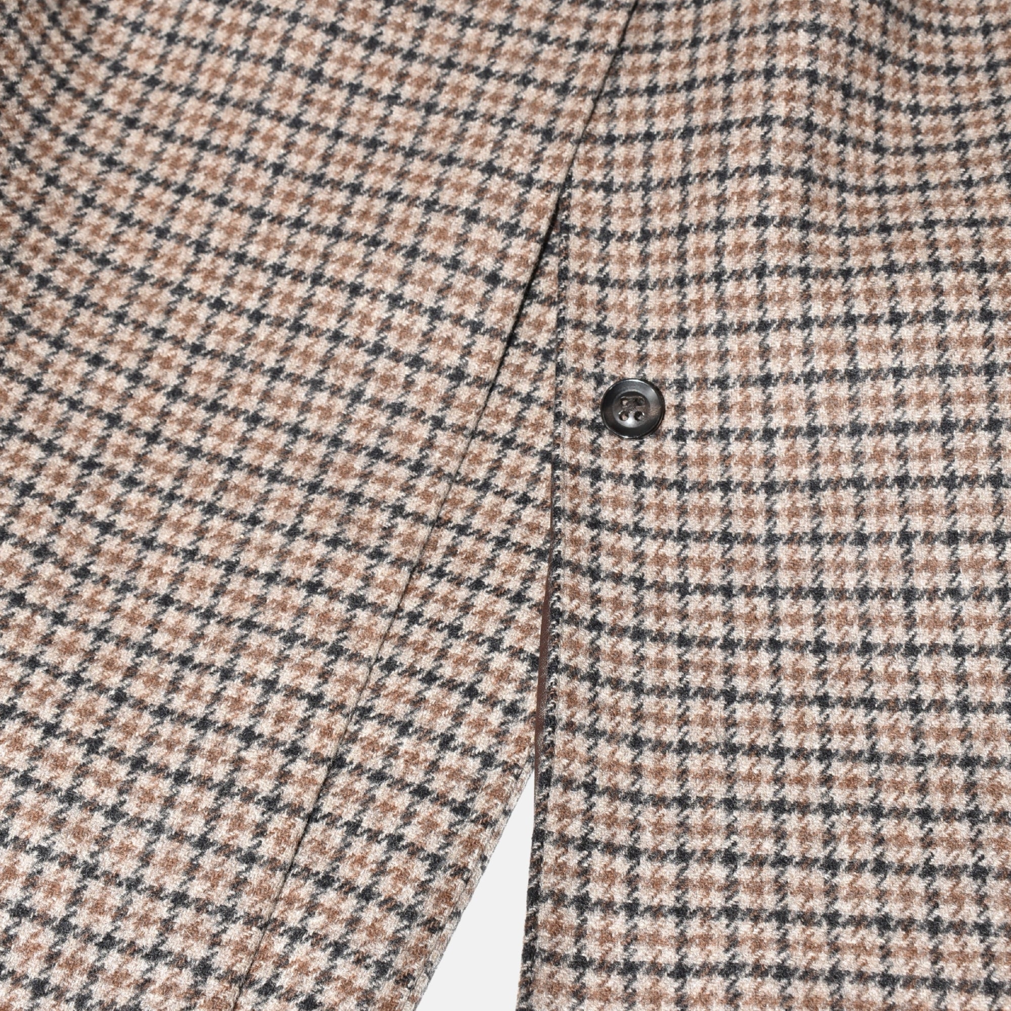 Multicoloured Checkered Coat made of Wool (EU 50)