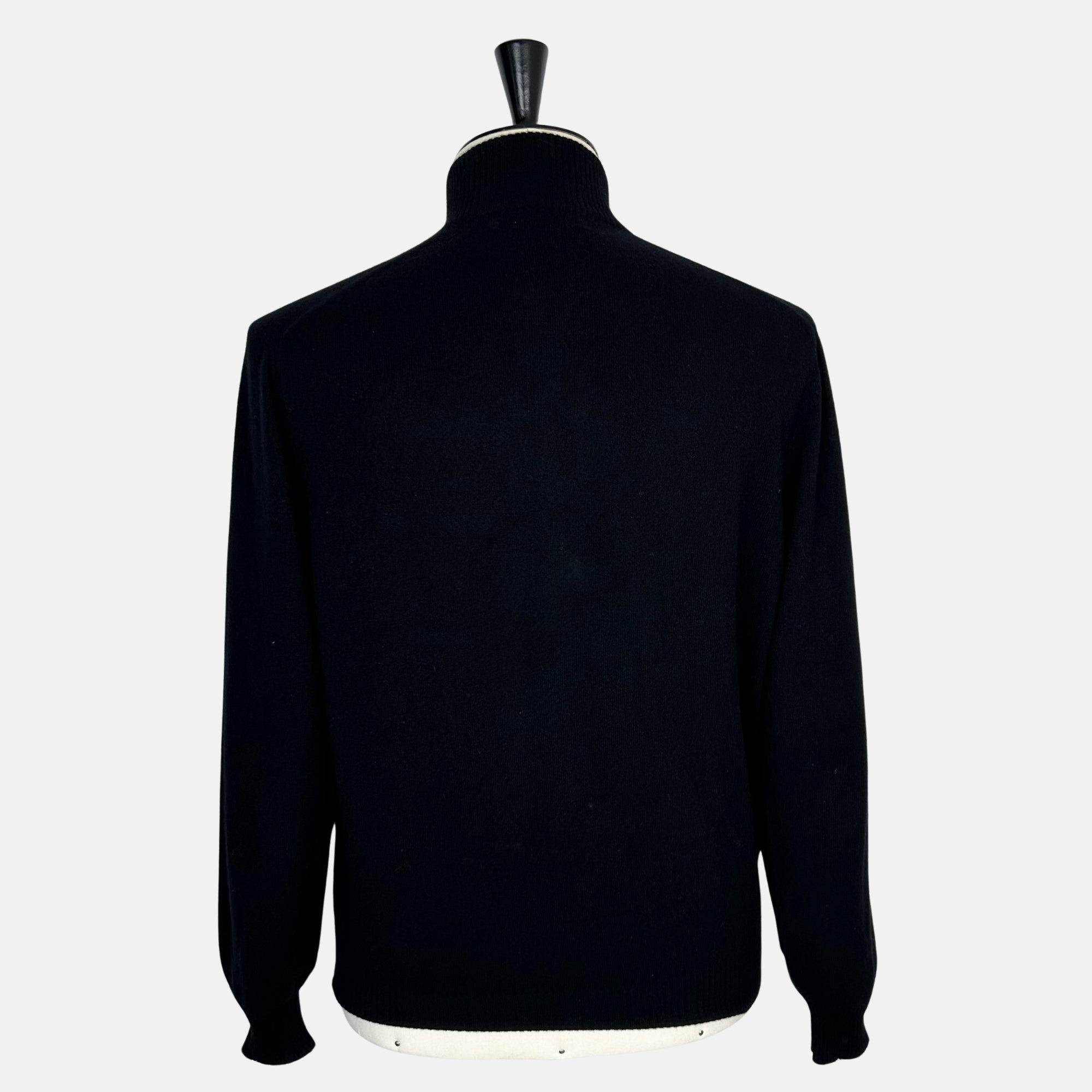 Black Bomber Jacket made of Cashmere (L/XL)