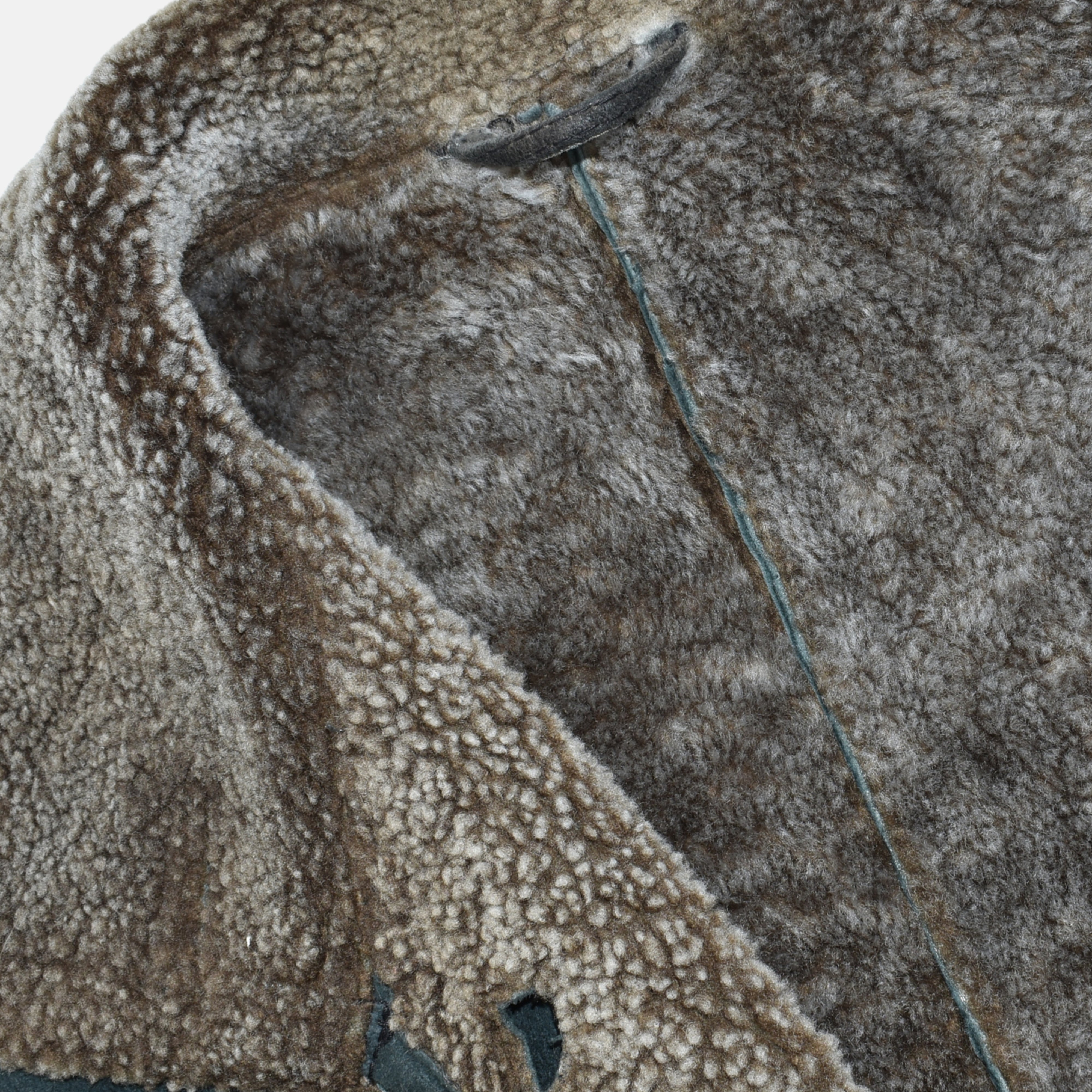Gray Shearling Coat made of Lambskin (EU 48)
