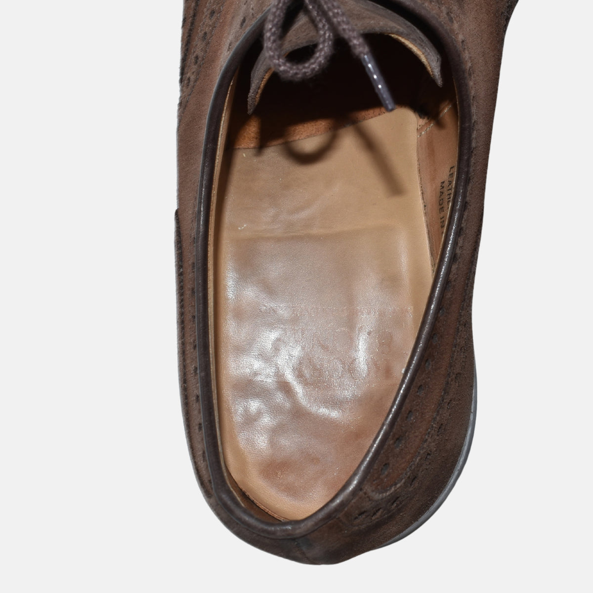 Dunkelbraune Budapester Schuhe aus Wildleder (EU 42)
