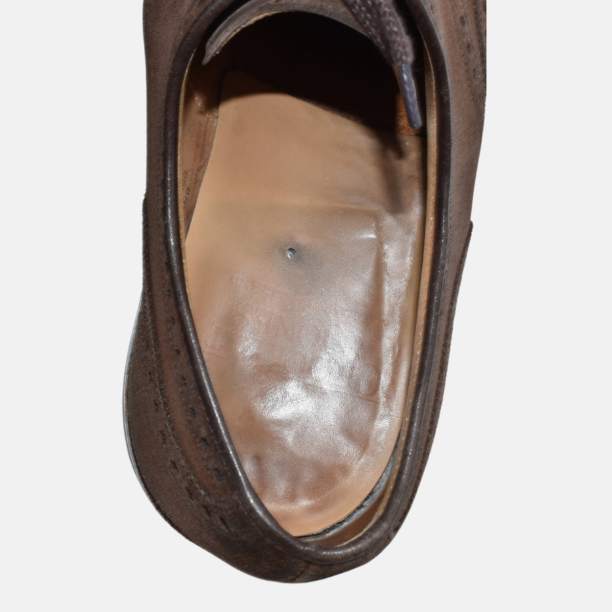 Dunkelbraune Budapester Schuhe aus Wildleder (EU 42)