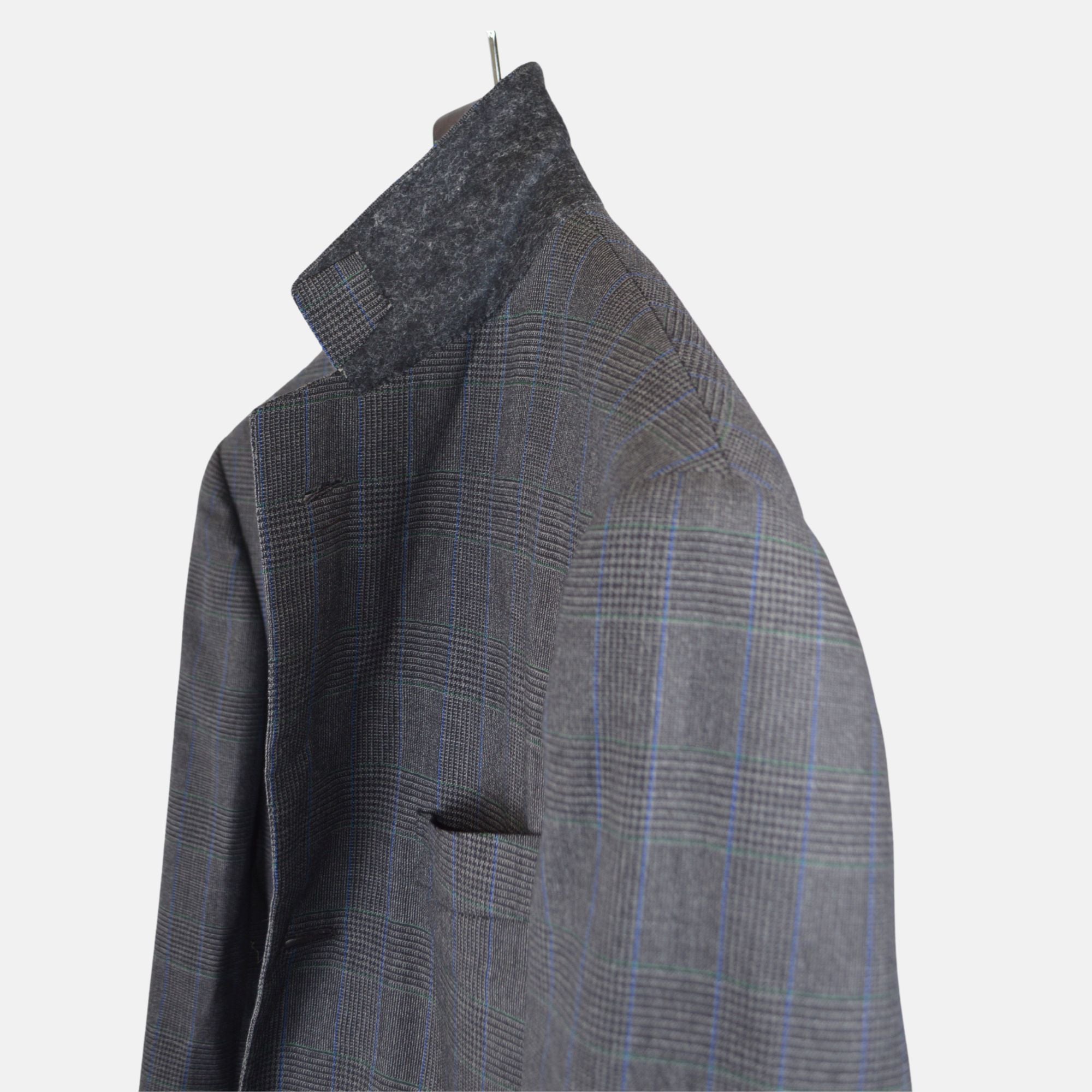 Grey Checked Suit made of Wool (46/48)