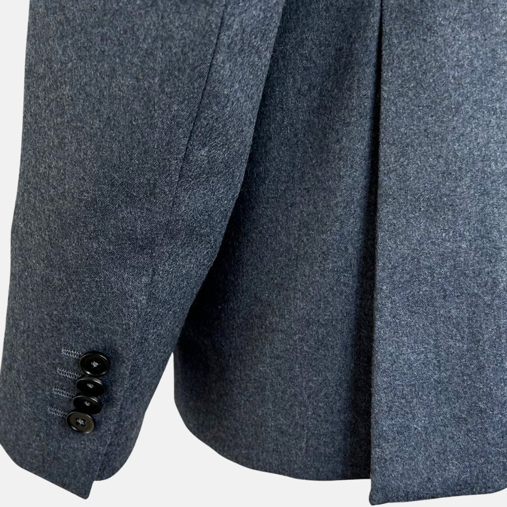 Blue Mélange Suit made of Wool (EU 56)