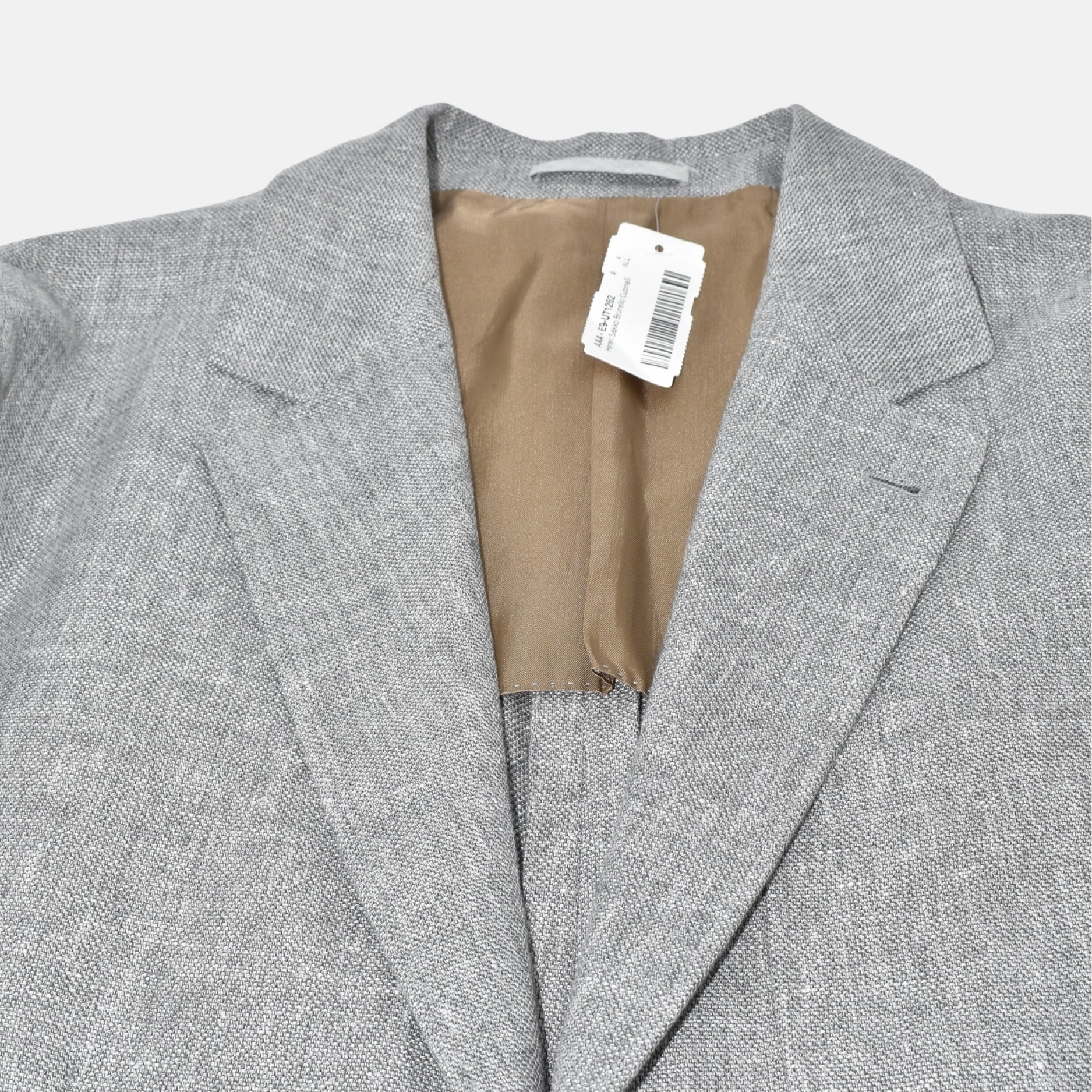 Gray Jacket Linen/Wool/Silk EU 50)