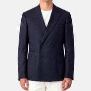 Navy Double Breasted Blazer made of Wool (EU 50)