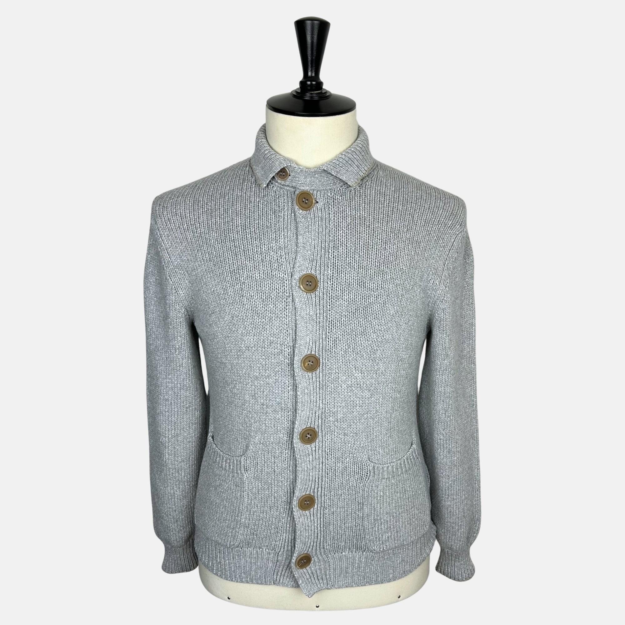 Grey Cardigan made of Cotton (EU 48)