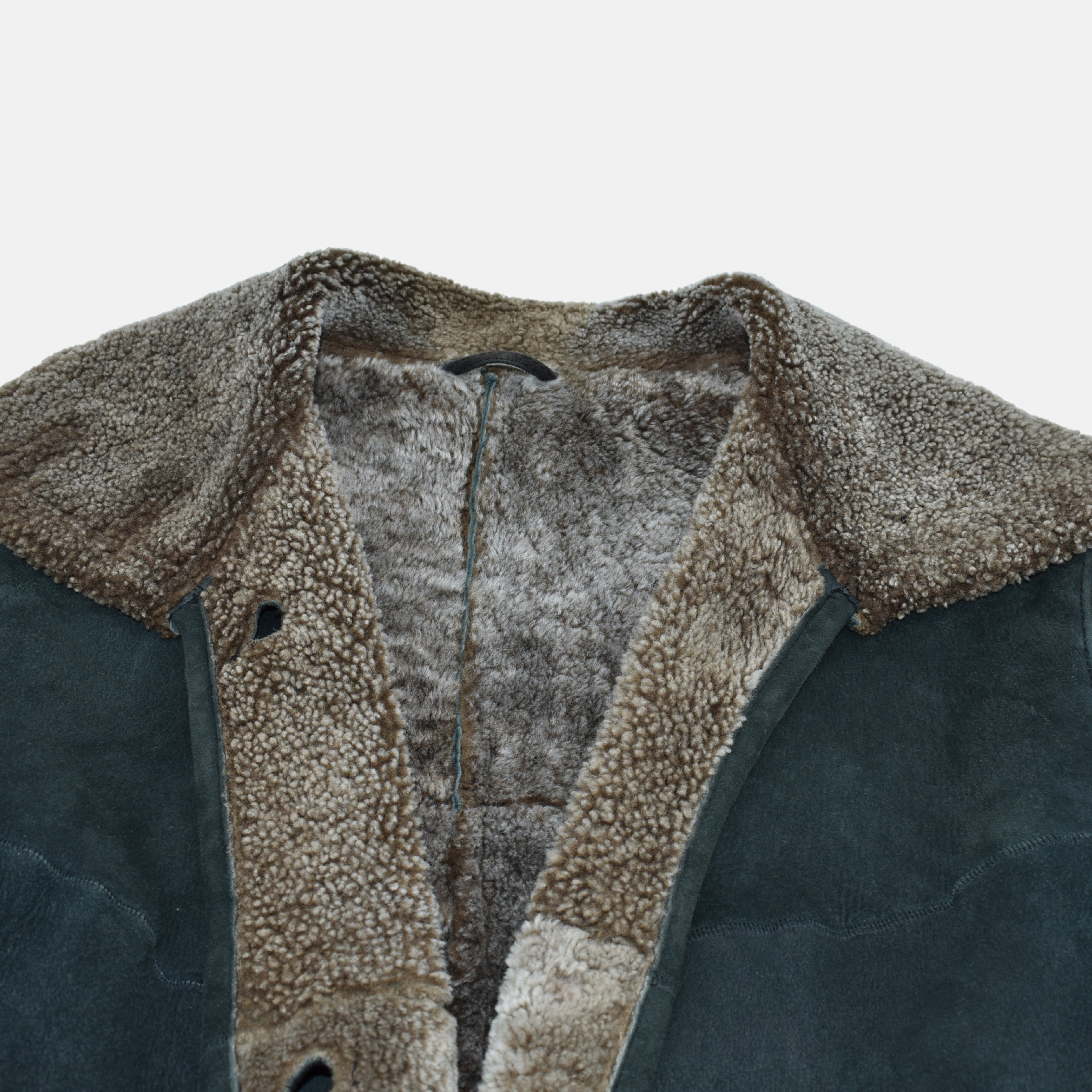 Gray Shearling Coat made of Lambskin (EU 48)