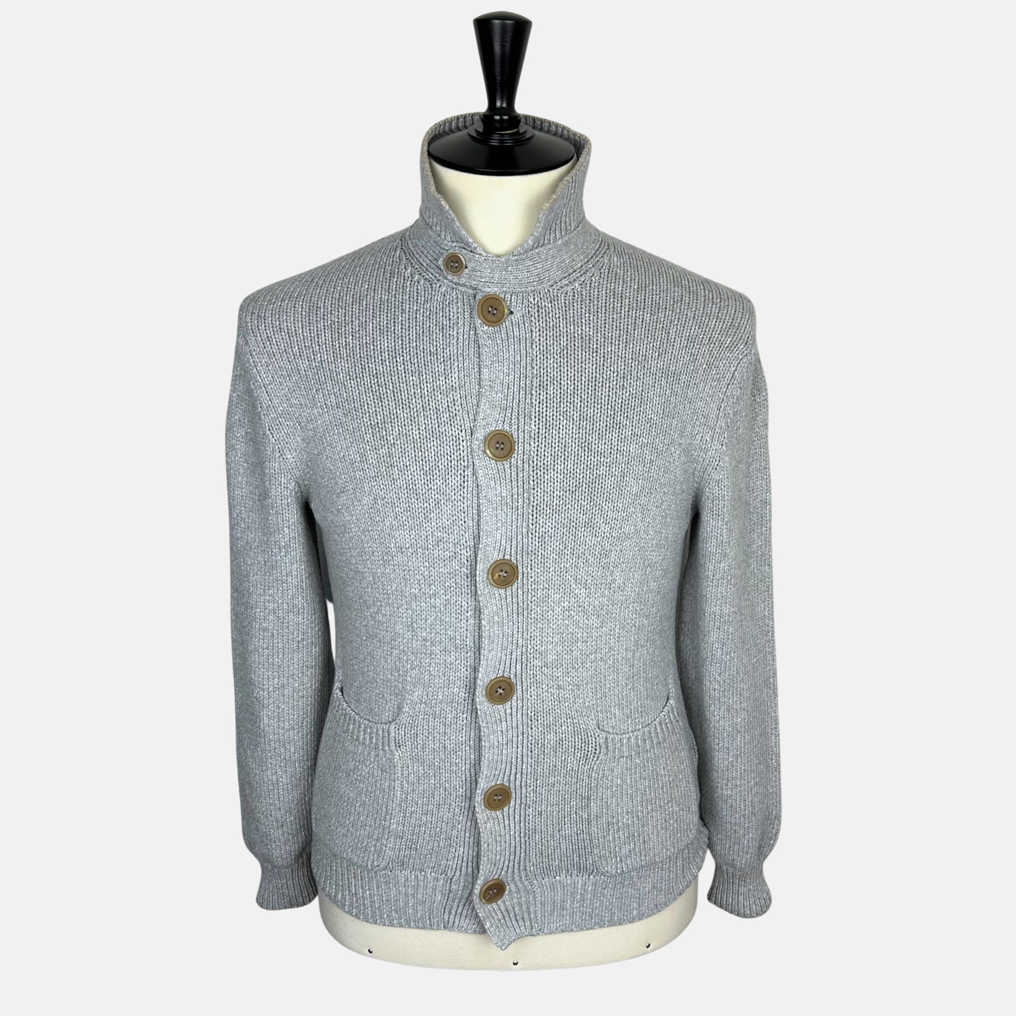 Grey Cardigan made of Cotton (EU 48)