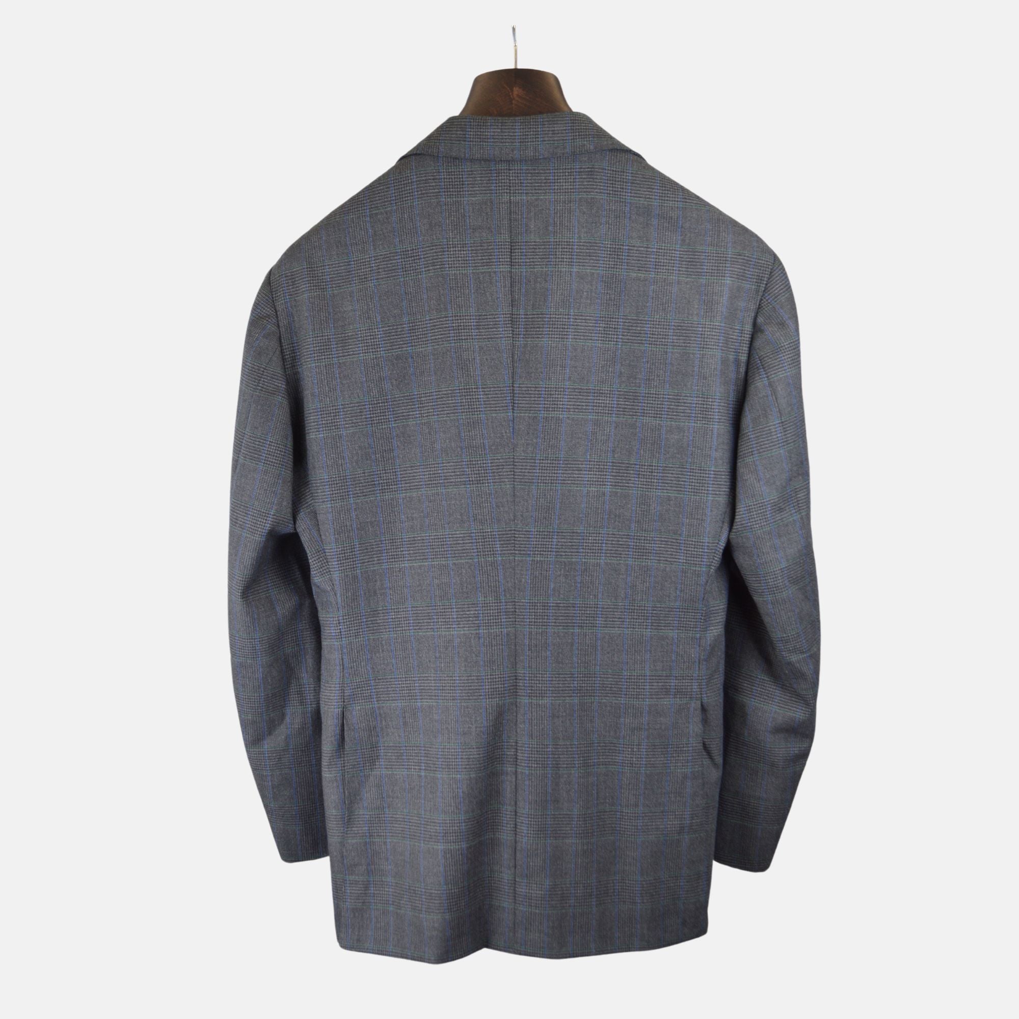 Grey Checked Suit made of Wool (46/48)