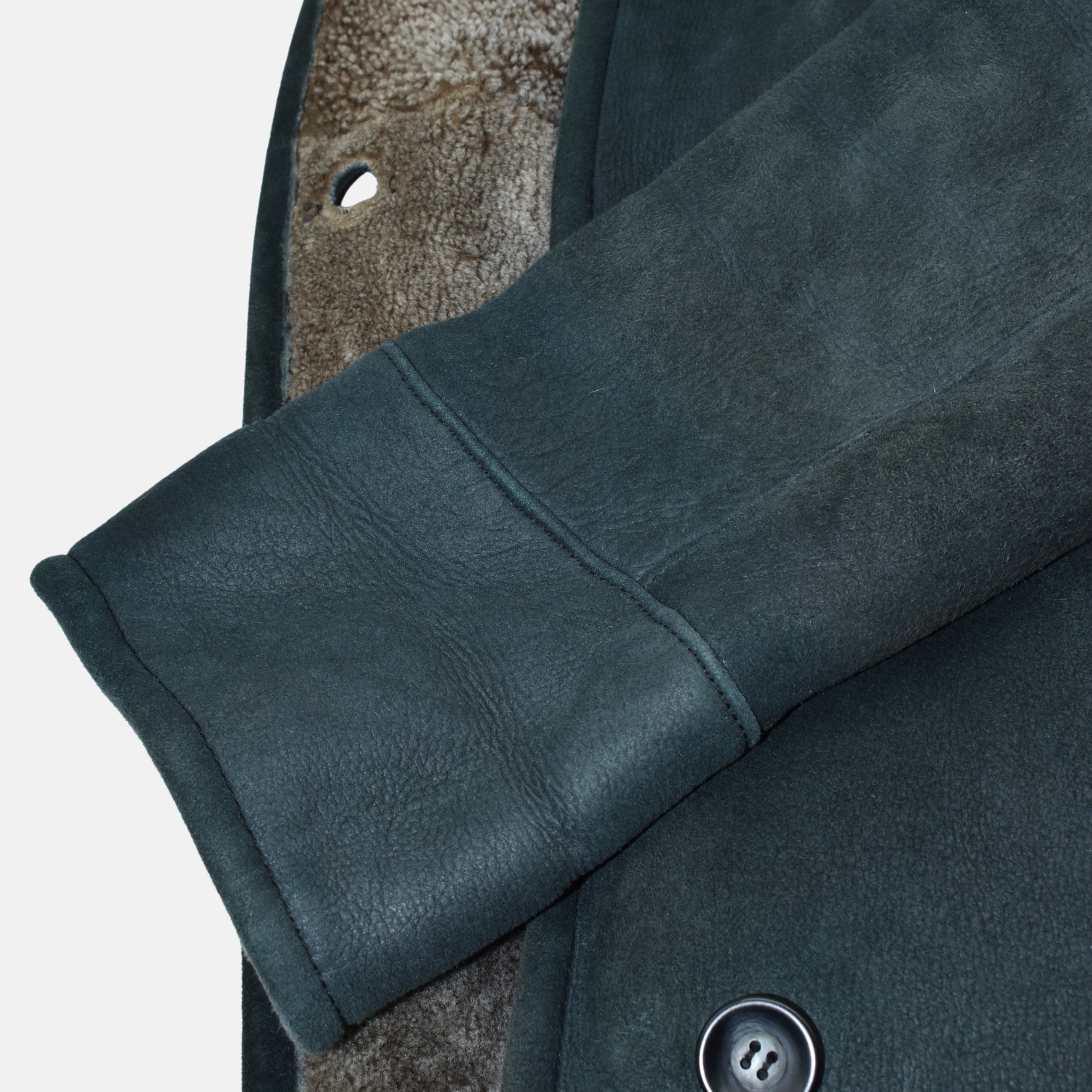 Gray Shearling Coat made of Lambskin (EU 48)