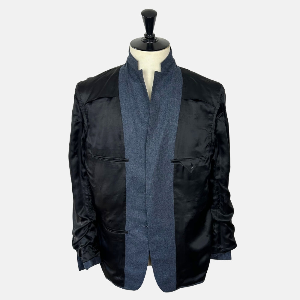 Blue Mélange Suit made of Wool (EU 56)