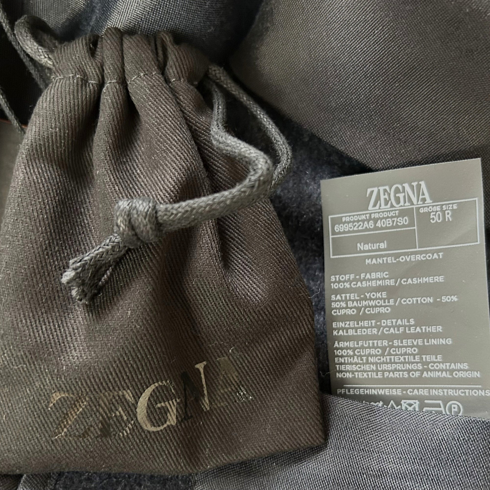 Navy Coat made of Cashmere (EU 50)