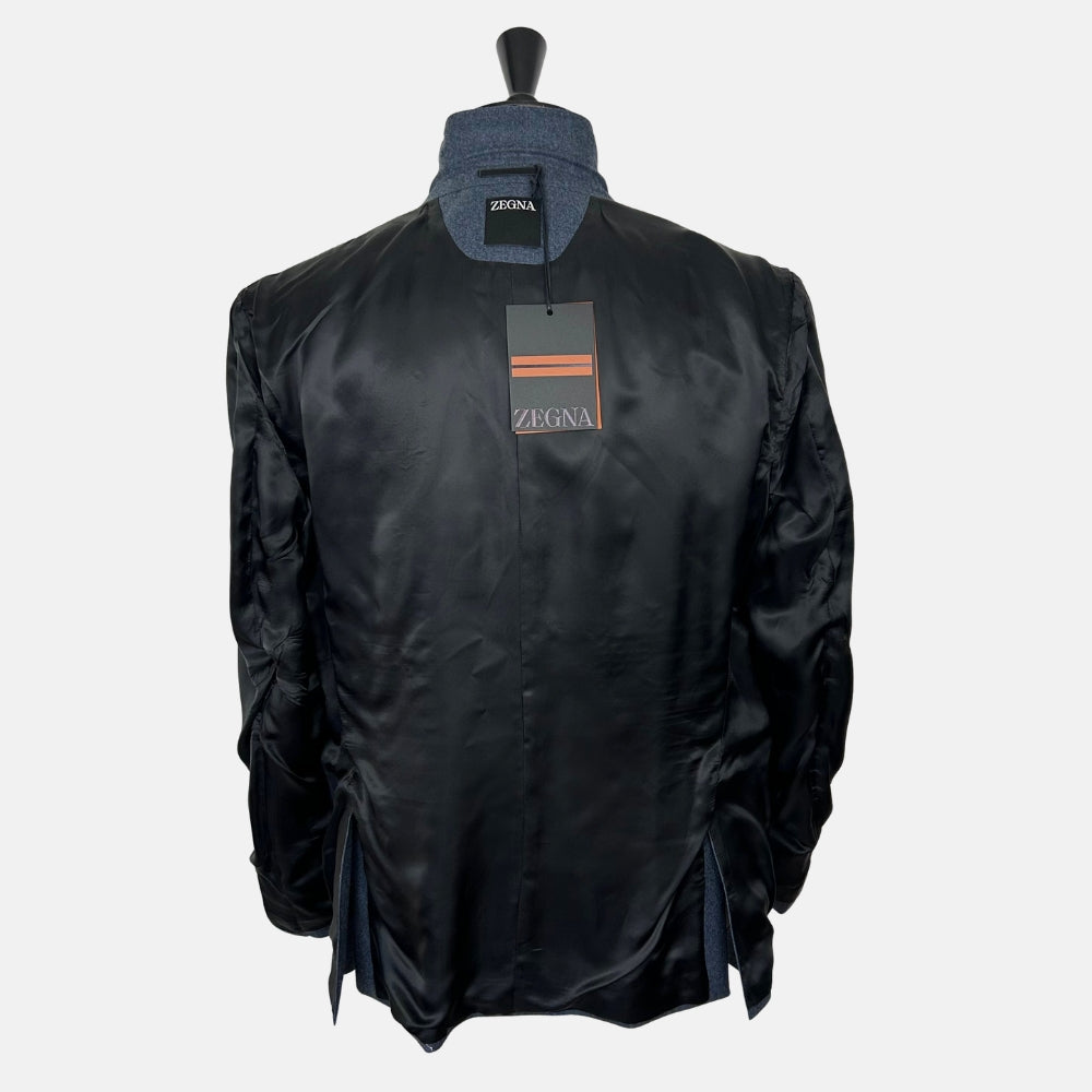 Blue Mélange Suit made of Wool (EU 56)