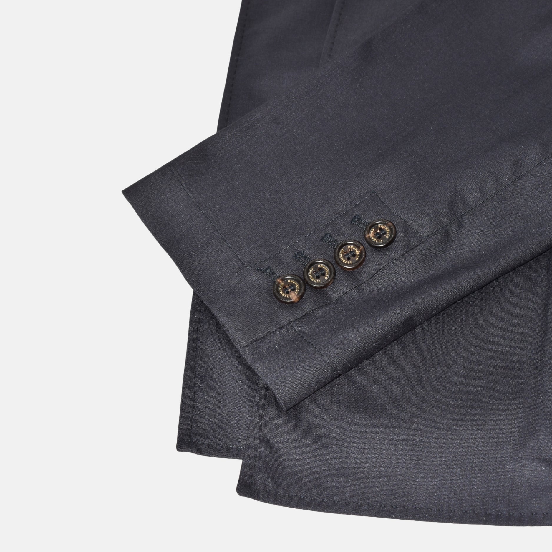 Dark Navy Peacoat made of Wool/Silk (M)