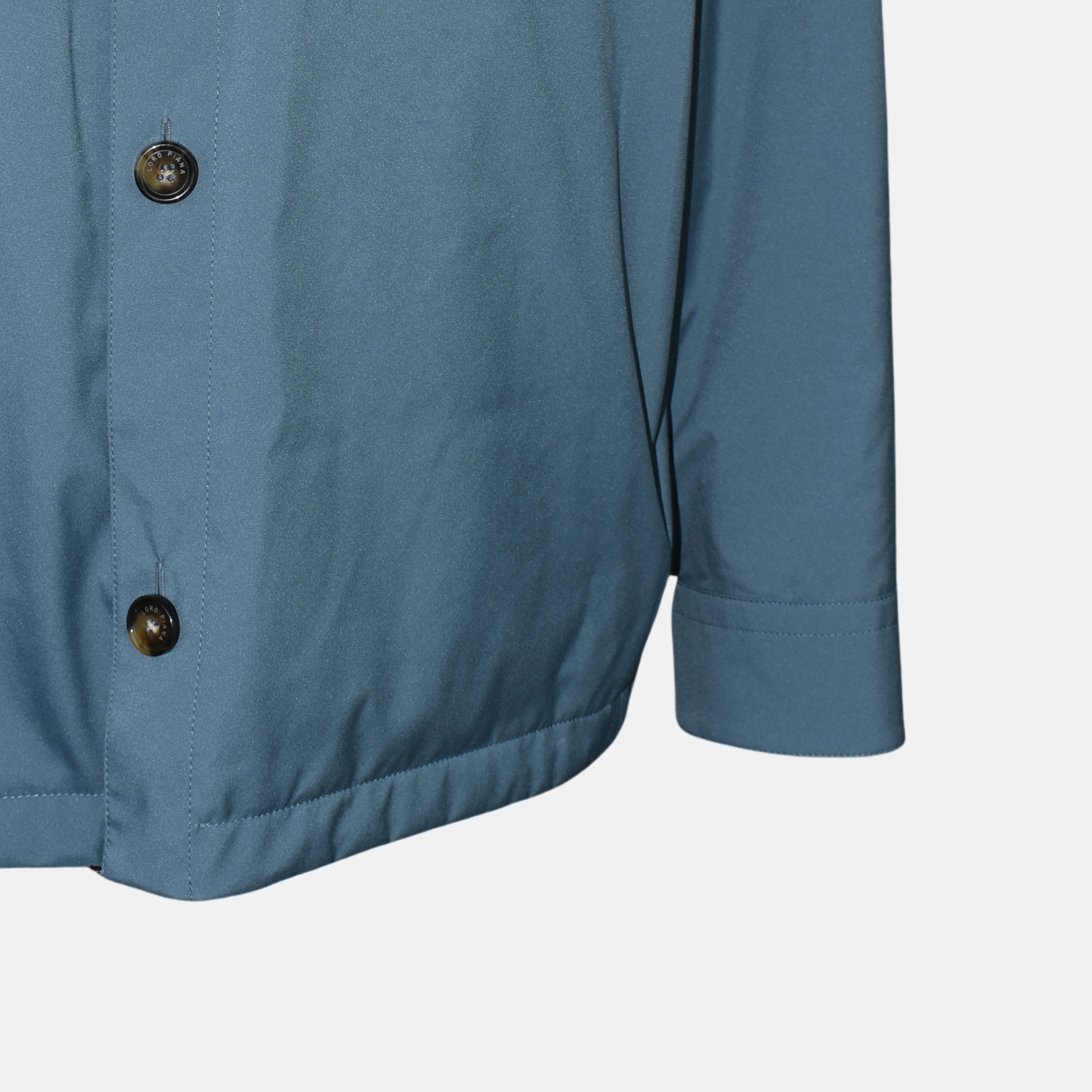 Interior collar of the Loro Piana jacket with Made in Italy label