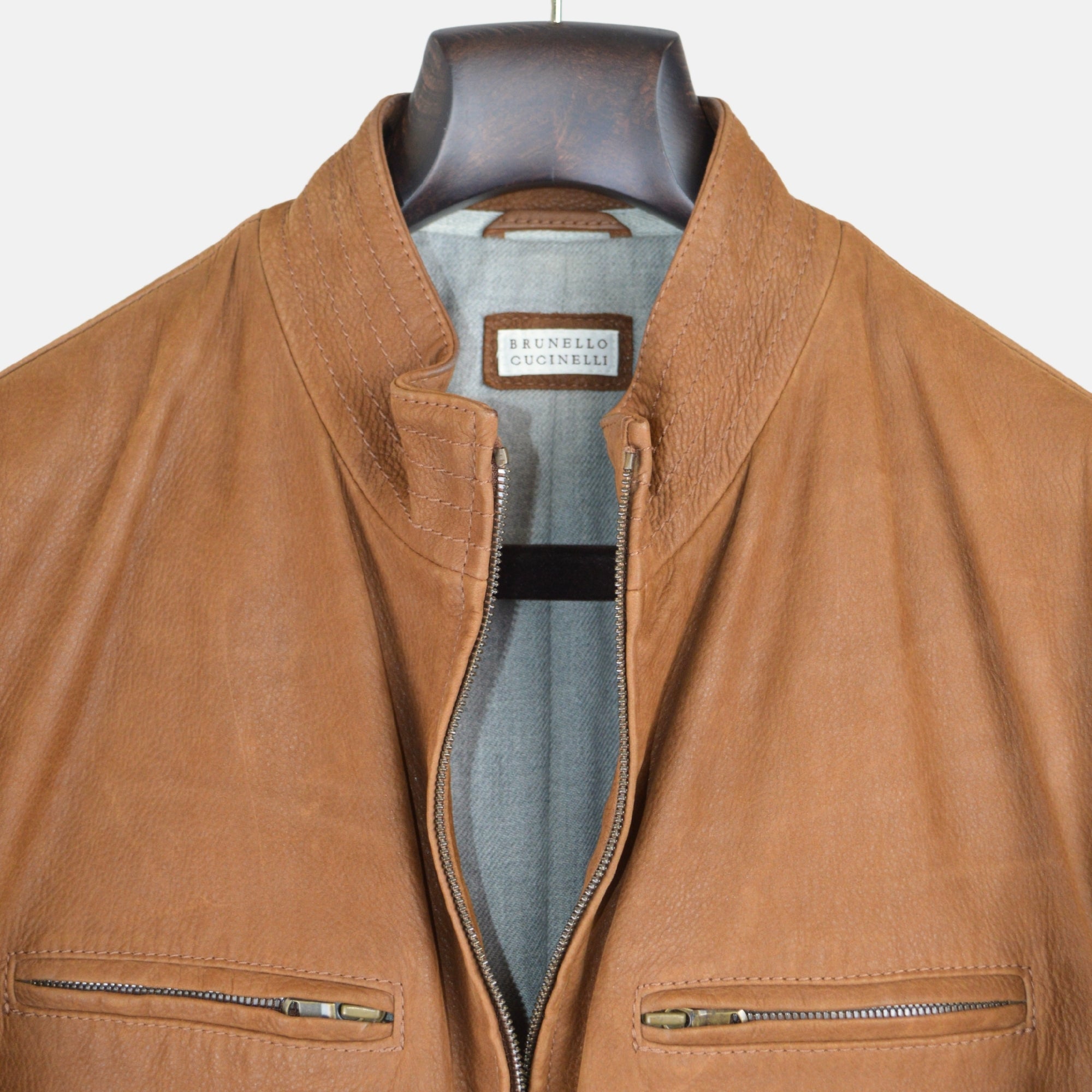 Brown Leather Jacket (M/L)