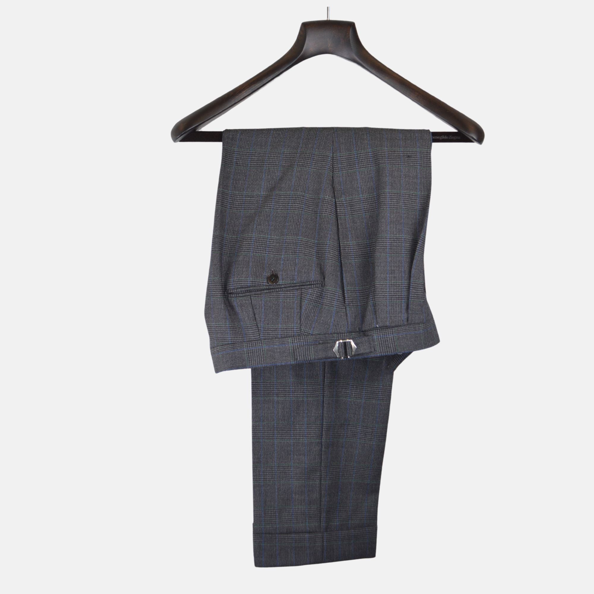 Grey Checked Suit made of Wool (46/48)