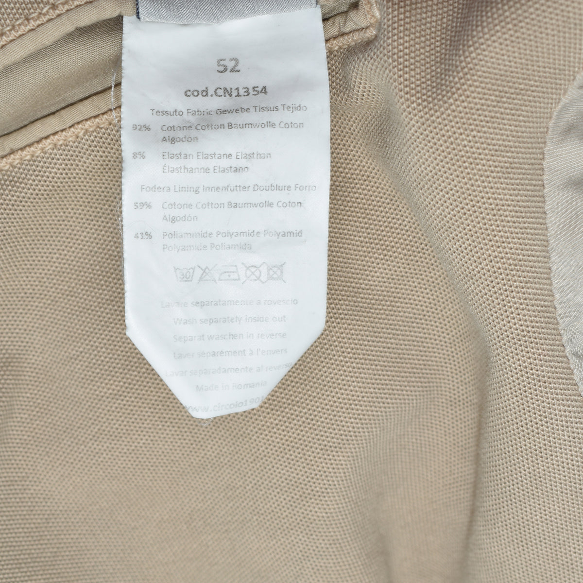 Beige Blazer made of Cotton/Elastane (EU 52)