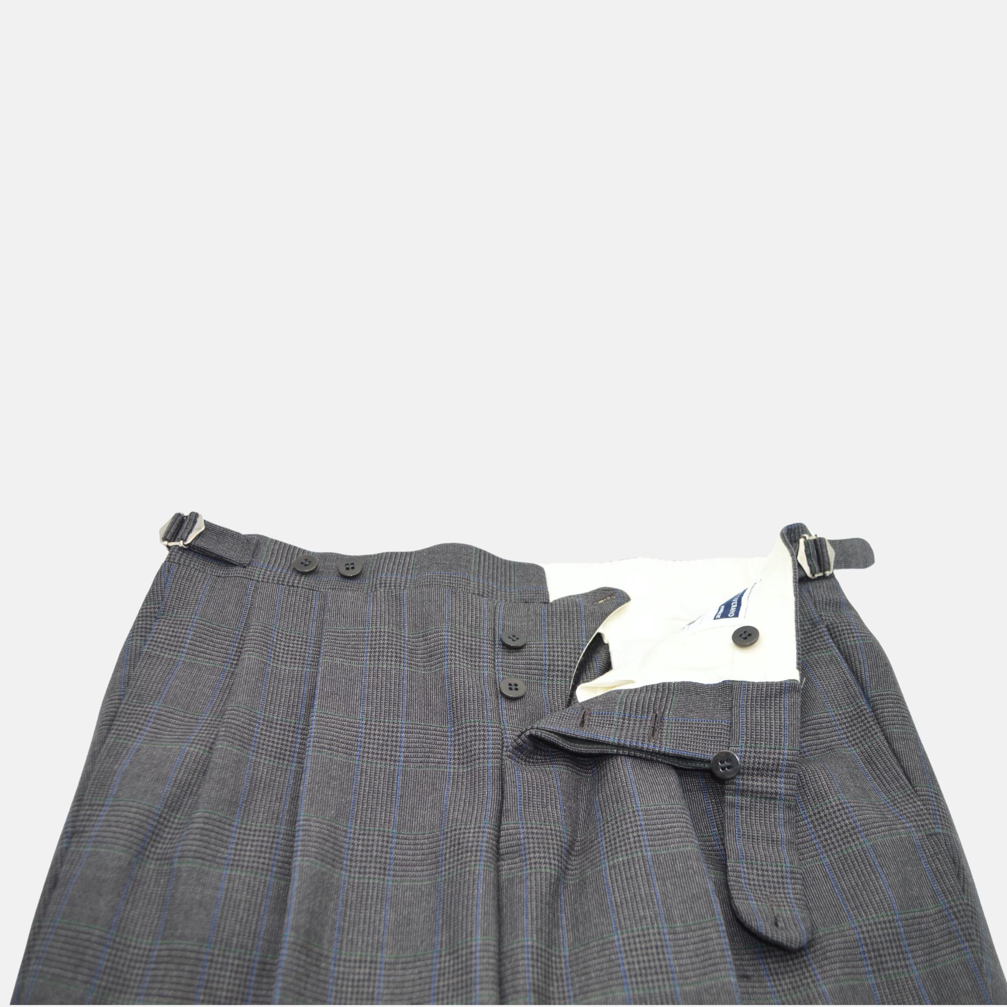 Grey Checked Suit made of Wool (46/48)