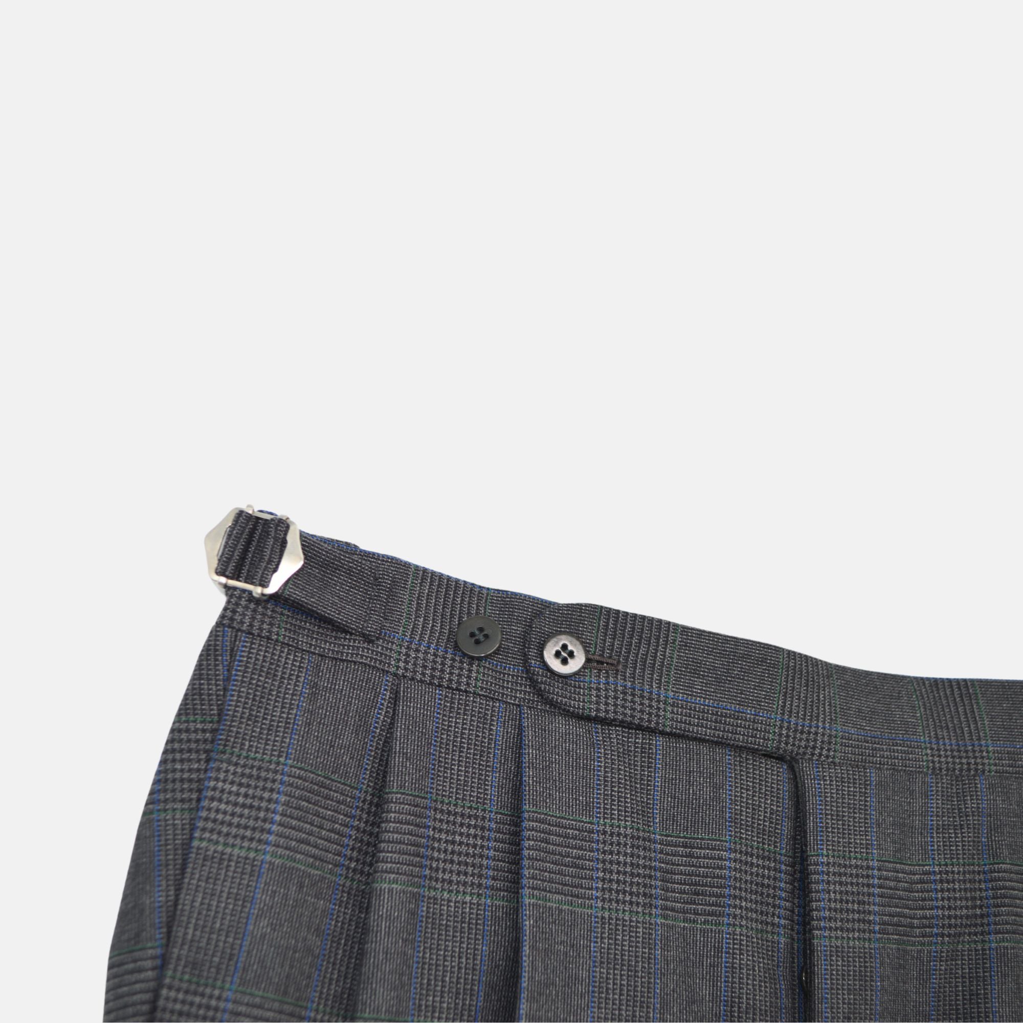 Grey Checked Suit made of Wool (46/48)