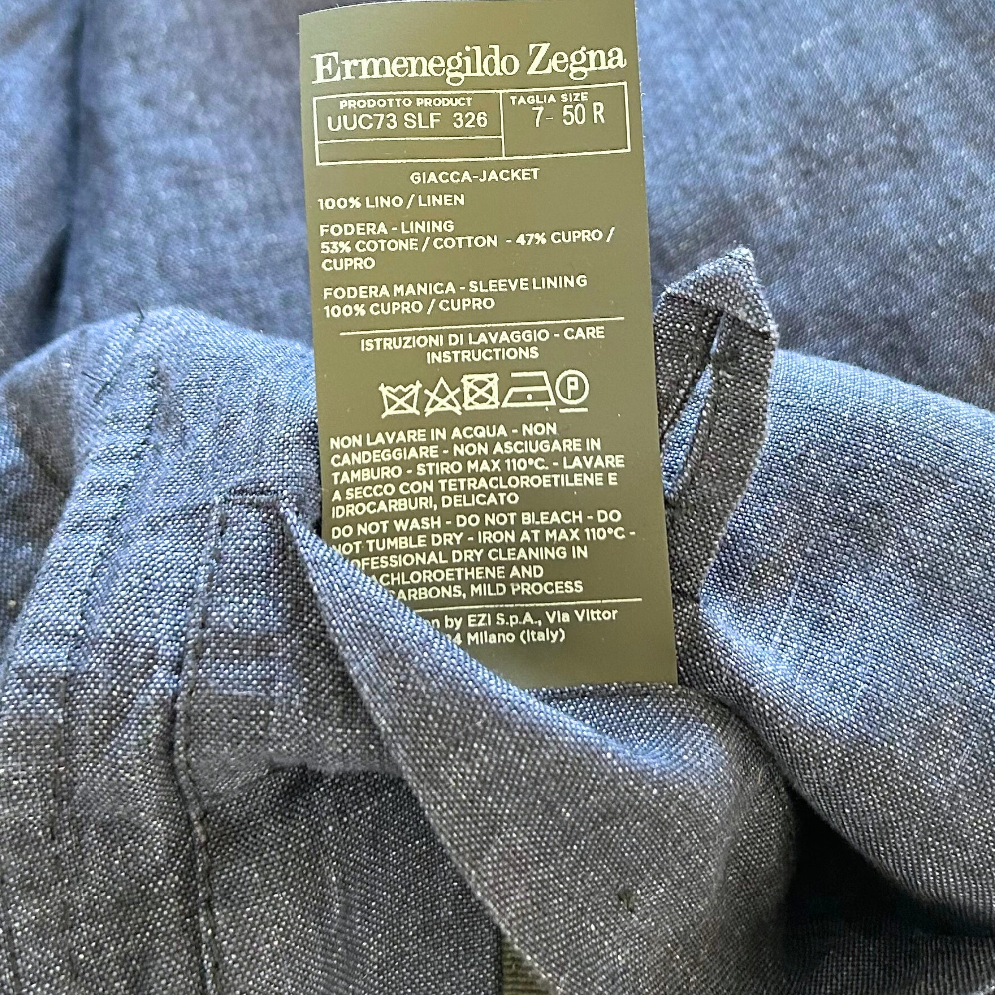 Blue Blazer made of Linen (EU 50)