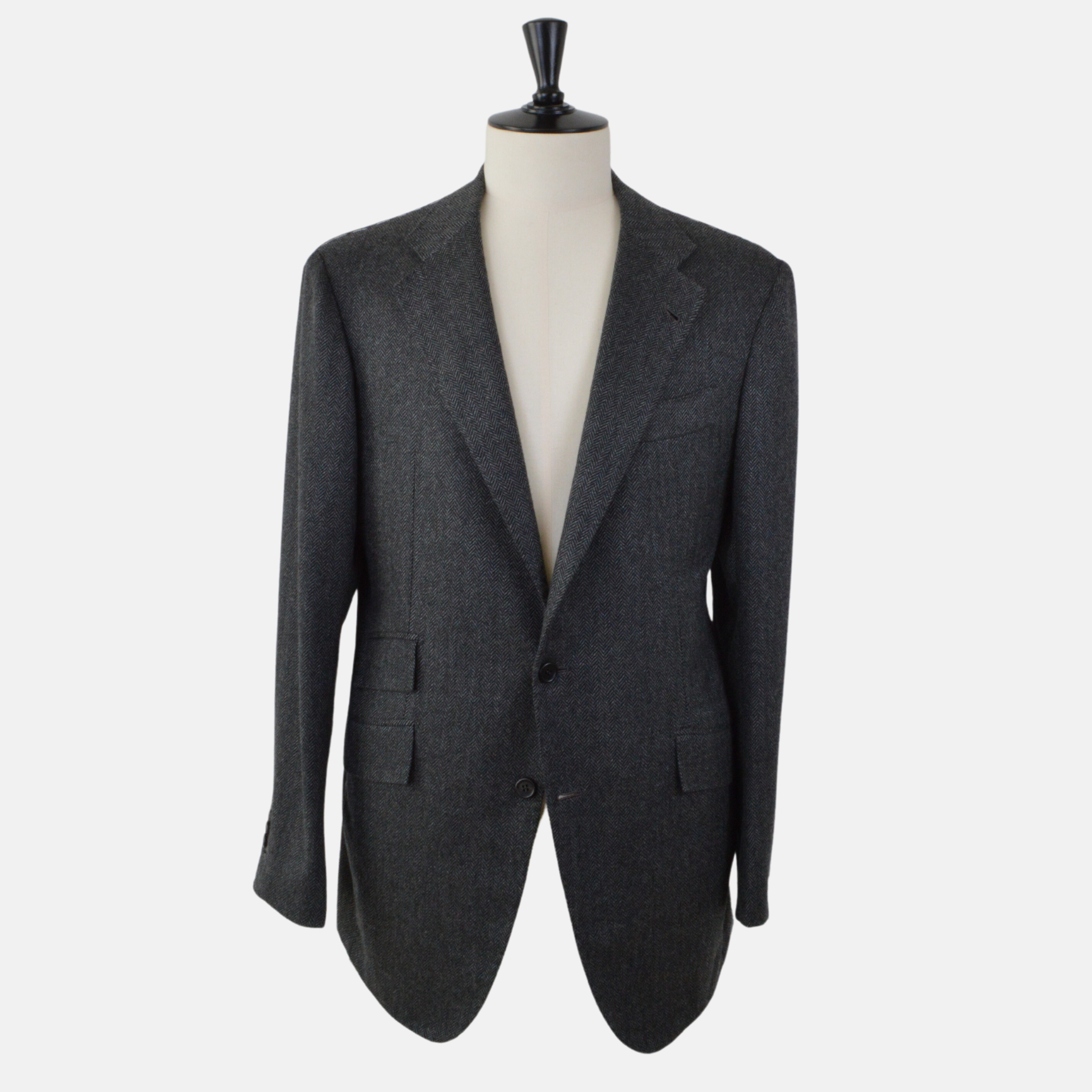 Charcoal Herringbone Blazer made of Cashmere