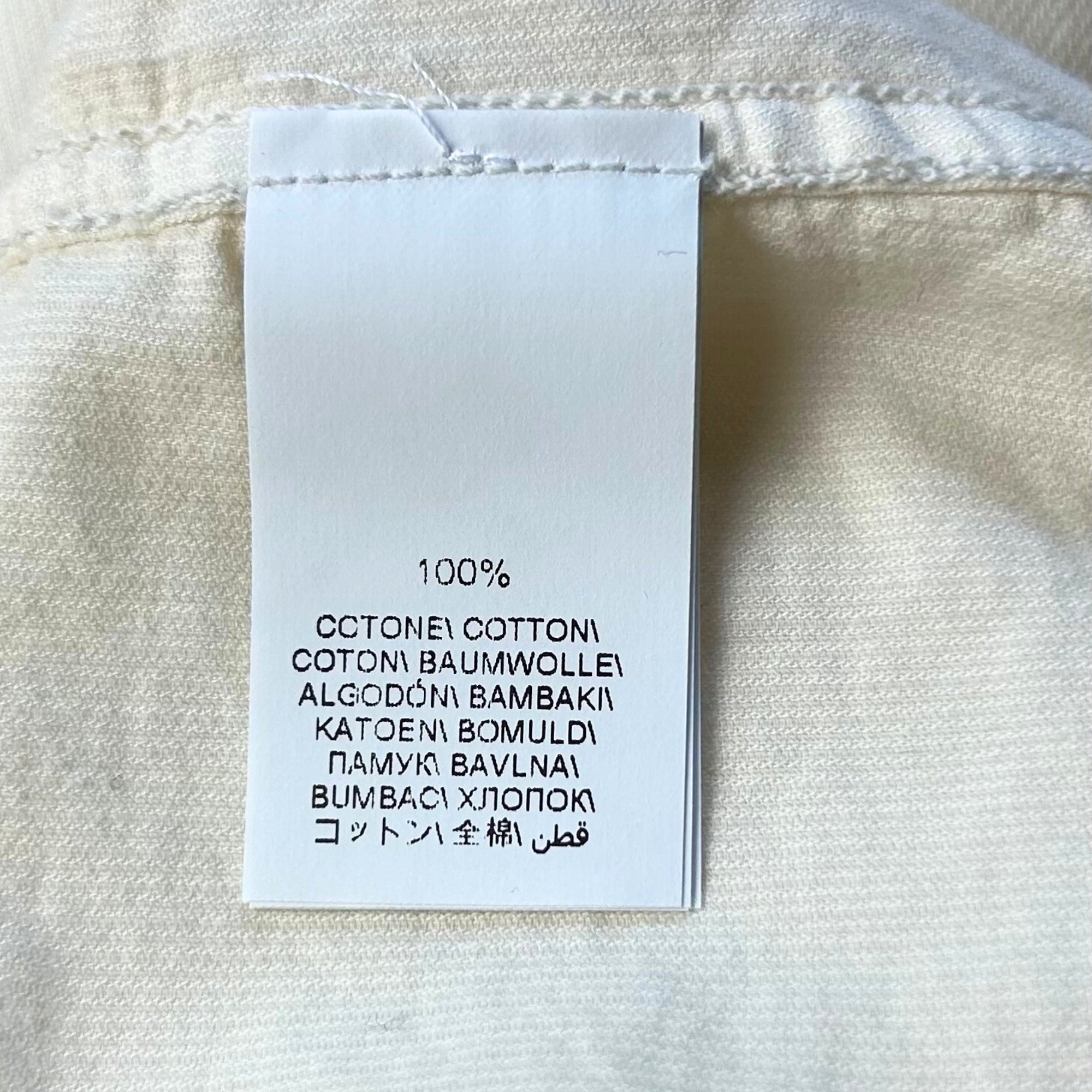 Off-White Corduroy Shirt made of Cotton (XS)