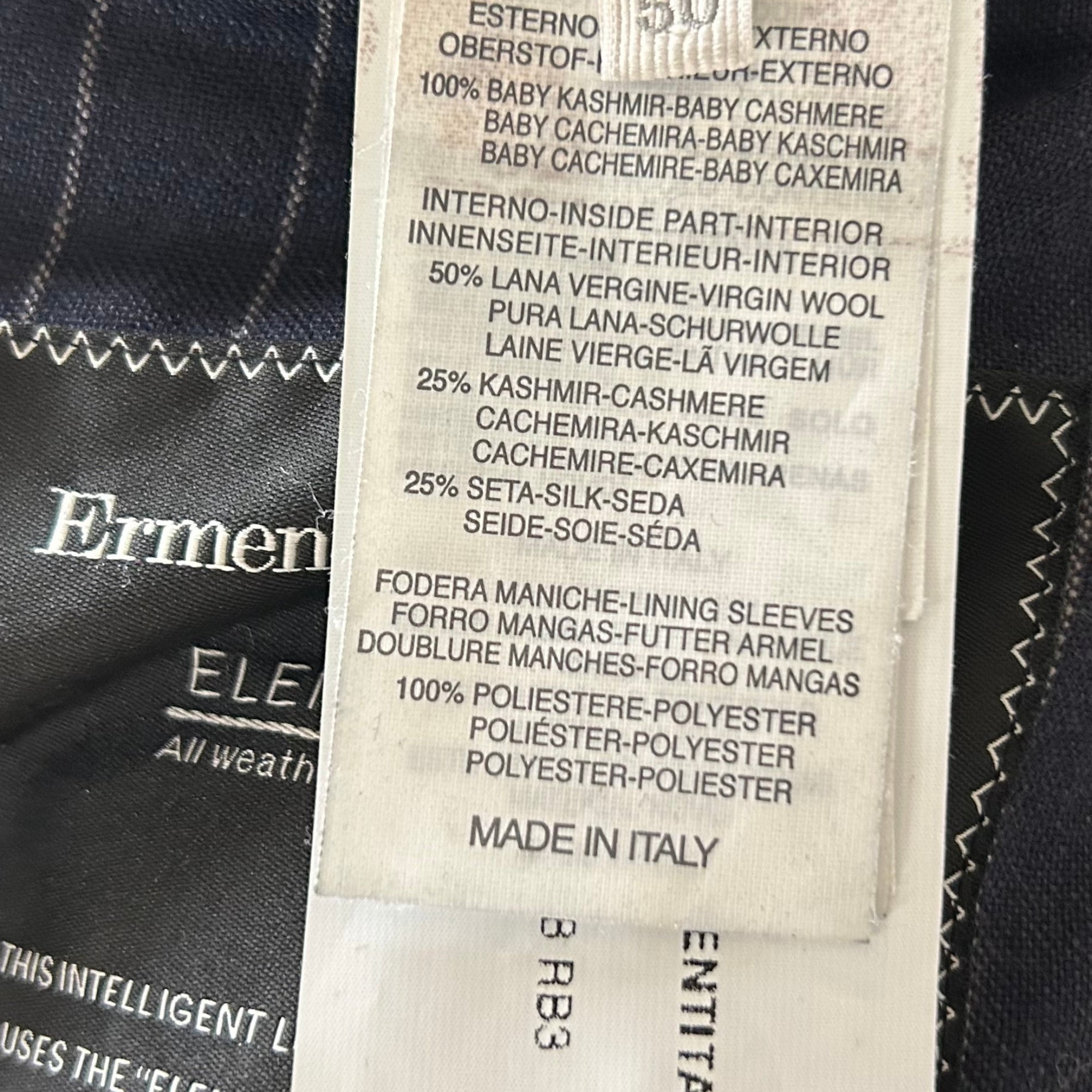 Navy  Parka made of Baby Cashmere (EU 50)