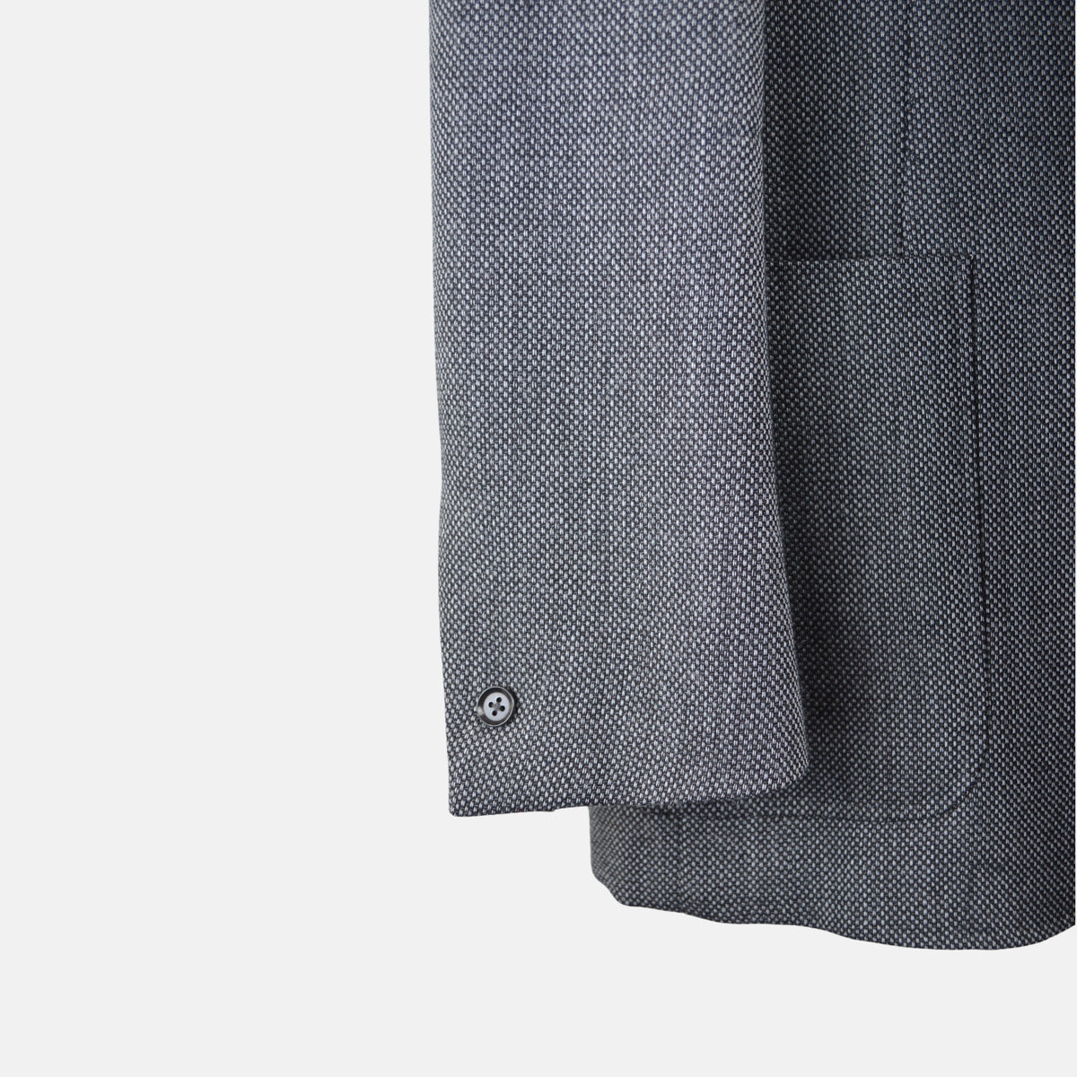 Charcoal Patterned Wool Blazer