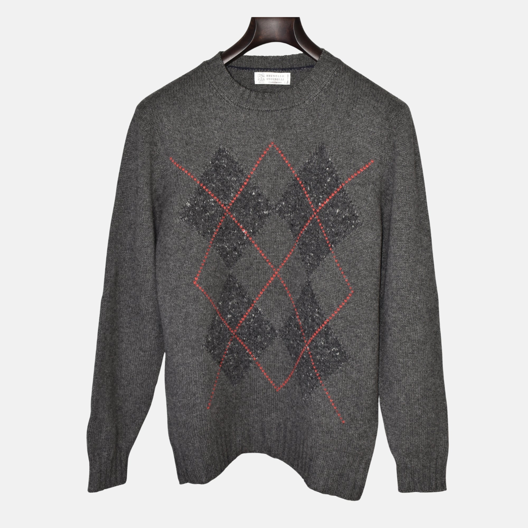 Grey Sweater made of Wool/Cashmere/Silk (EU 50)