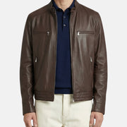 Brown Leather Jacket (XL)