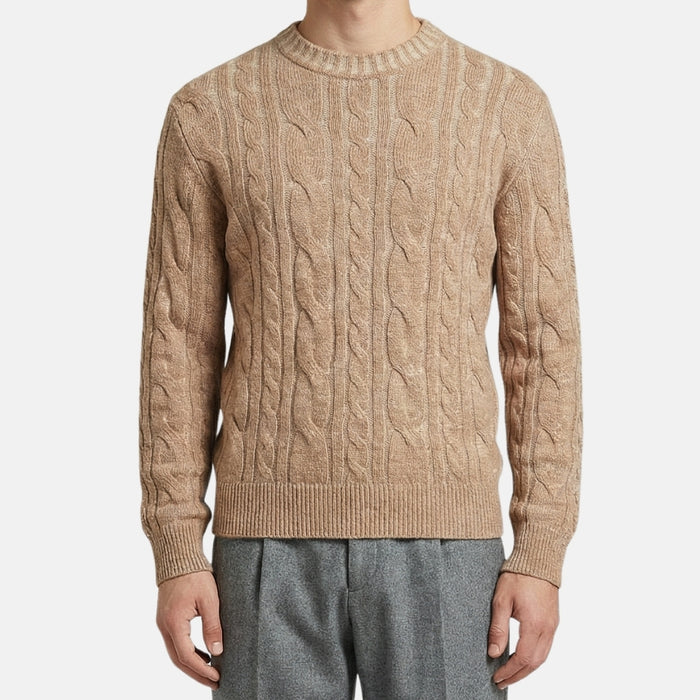 Beige Baby Cashmere Sweater (EU 52)
