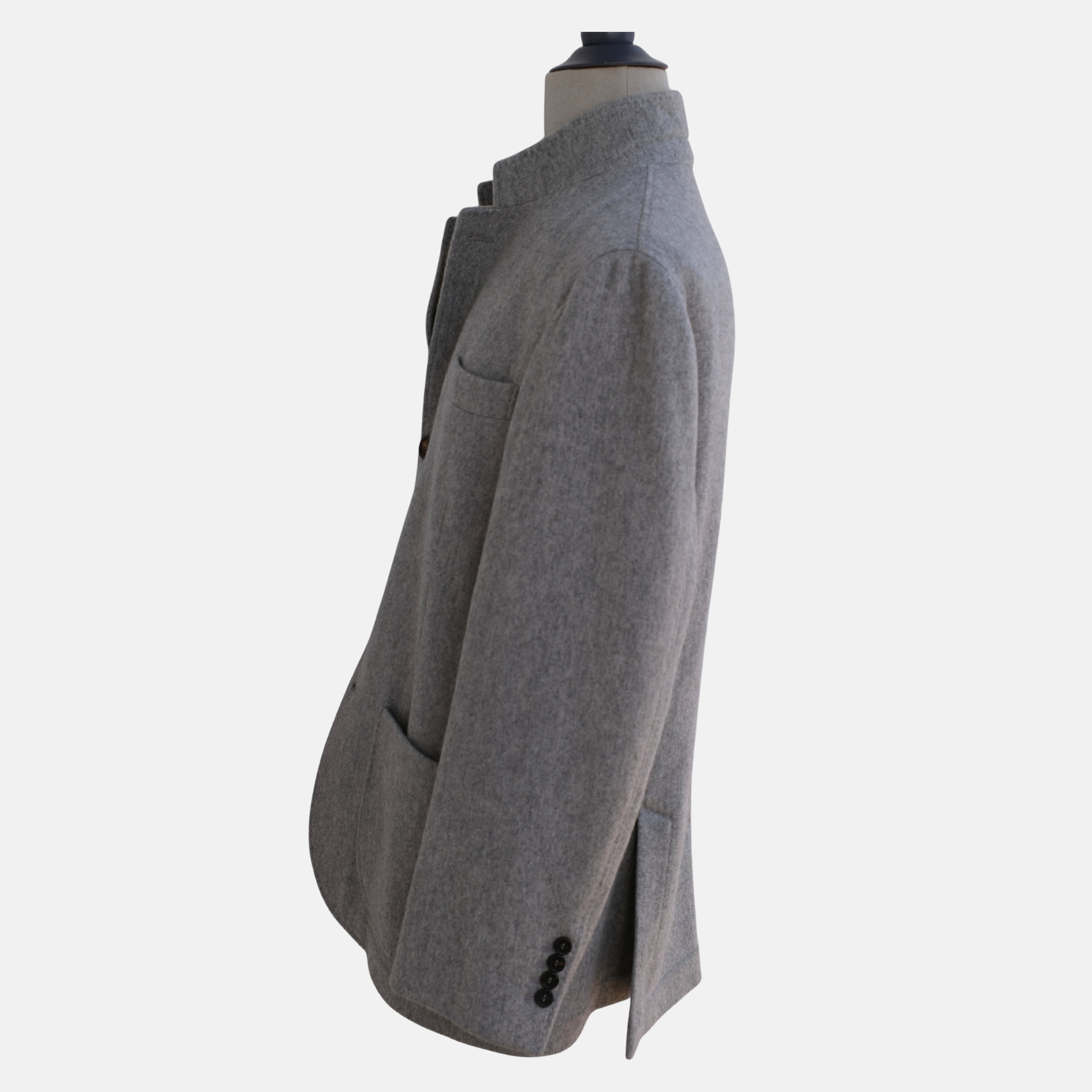 Grey Thick Cashmere Jacket (XXL)