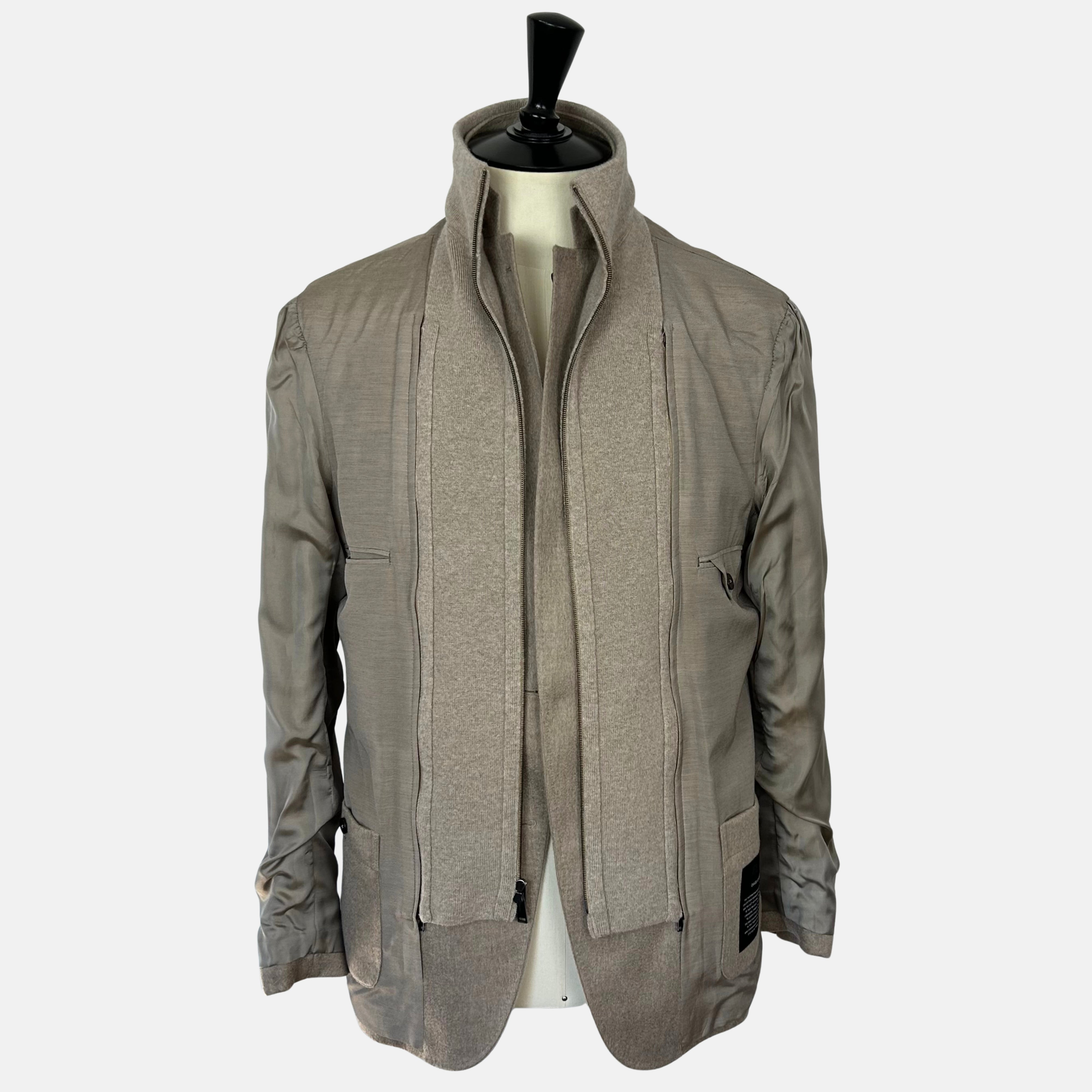 Sand Oasi Cashmere Jacket with Removable Vest (EU 52)