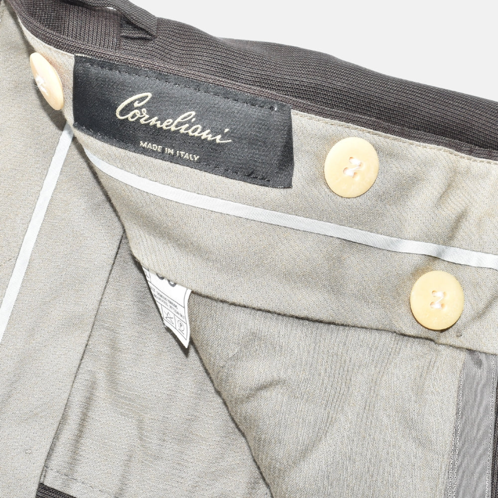 Brown Striped Suit made of Virgin Wool (EU 50)