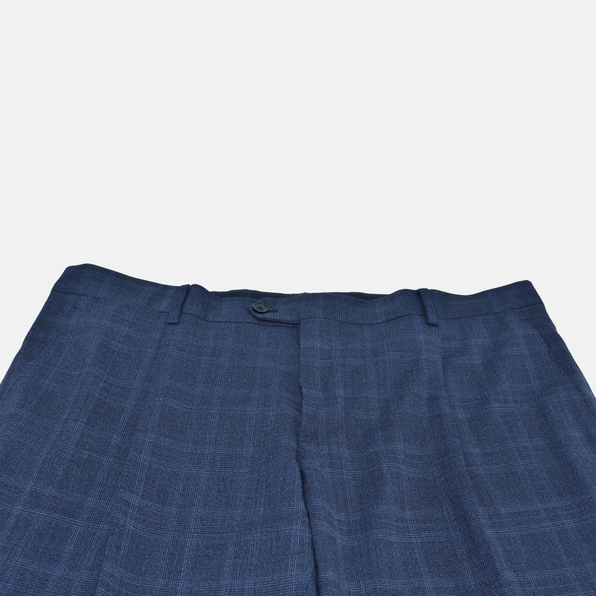 Blue Checkered Suit made of Polyester/Wool (EU 50)
