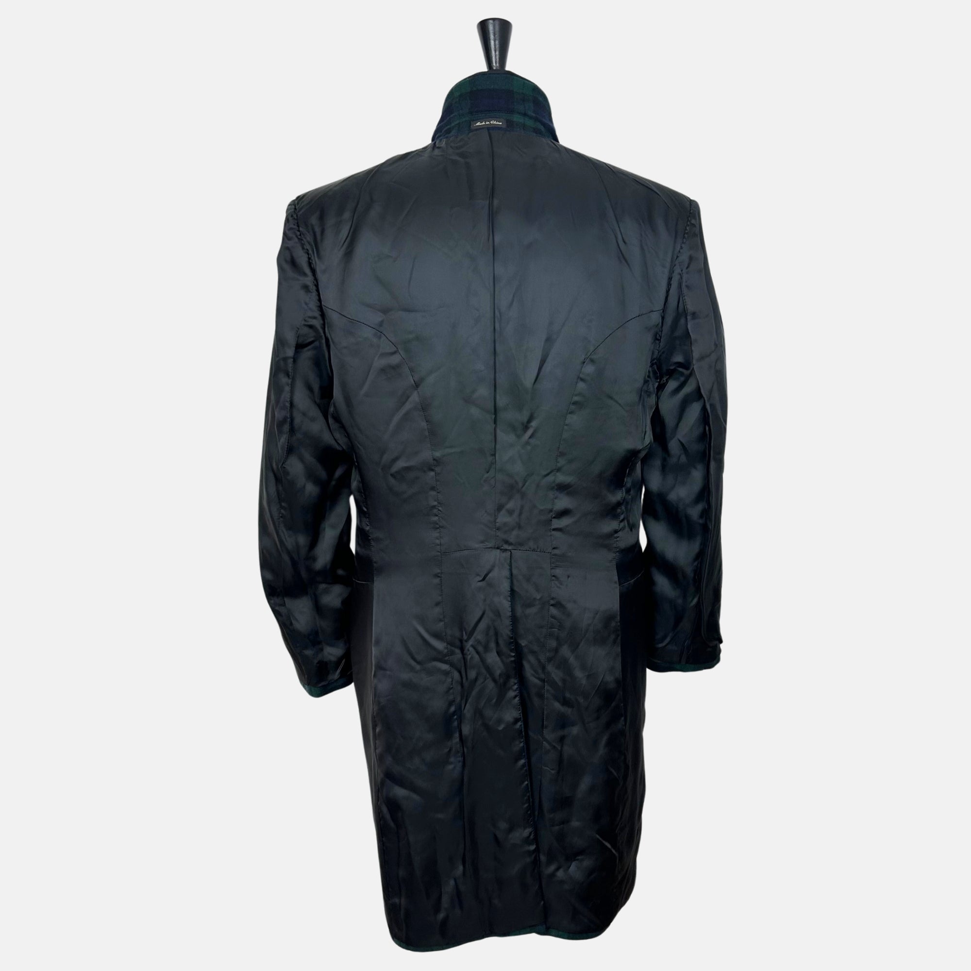 Tartan Green Coat made of Wool/ Nylon (52)