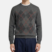 Grey Sweater made of Wool/Cashmere/Silk (EU 50)