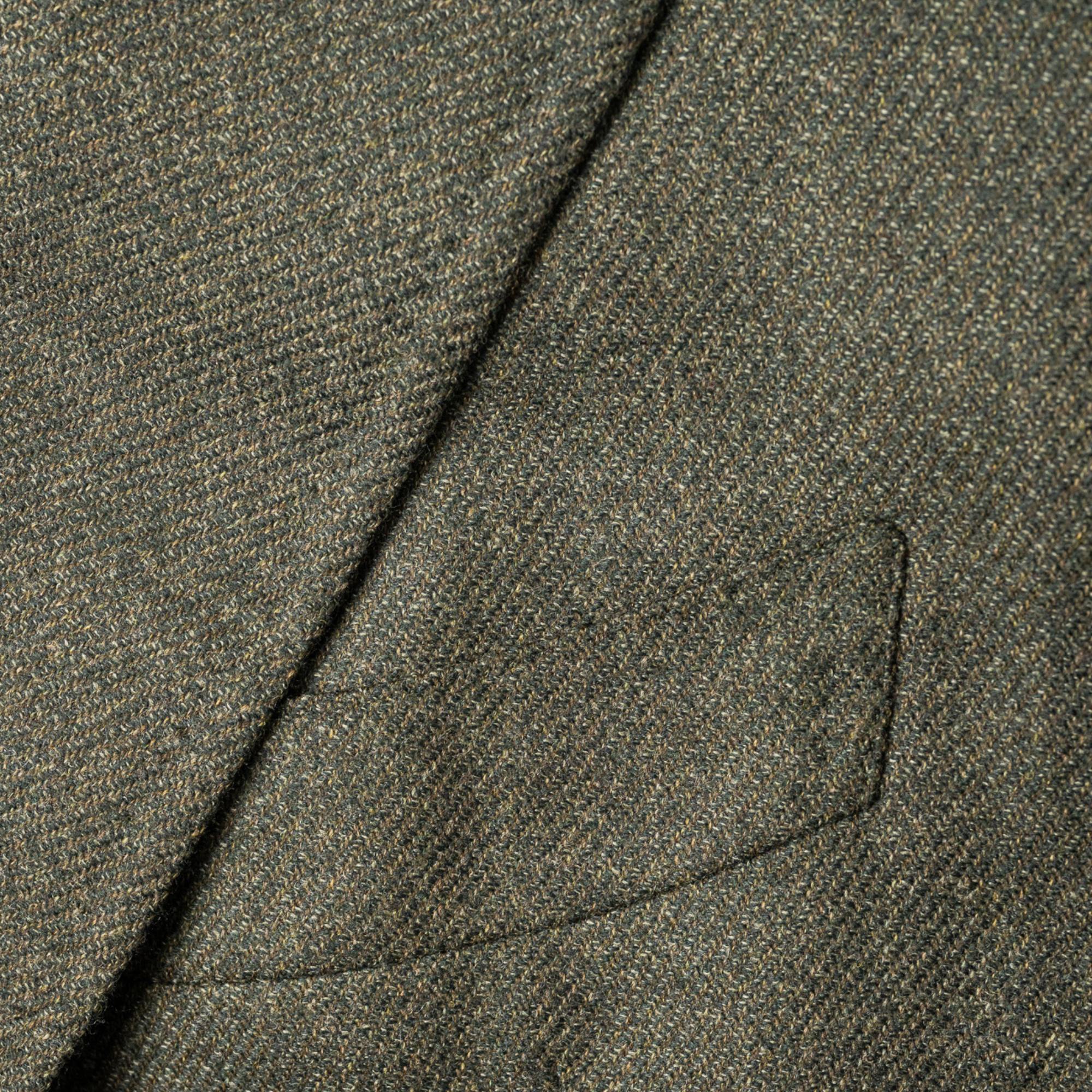 Olive Green Blazer made of Wool/Silk